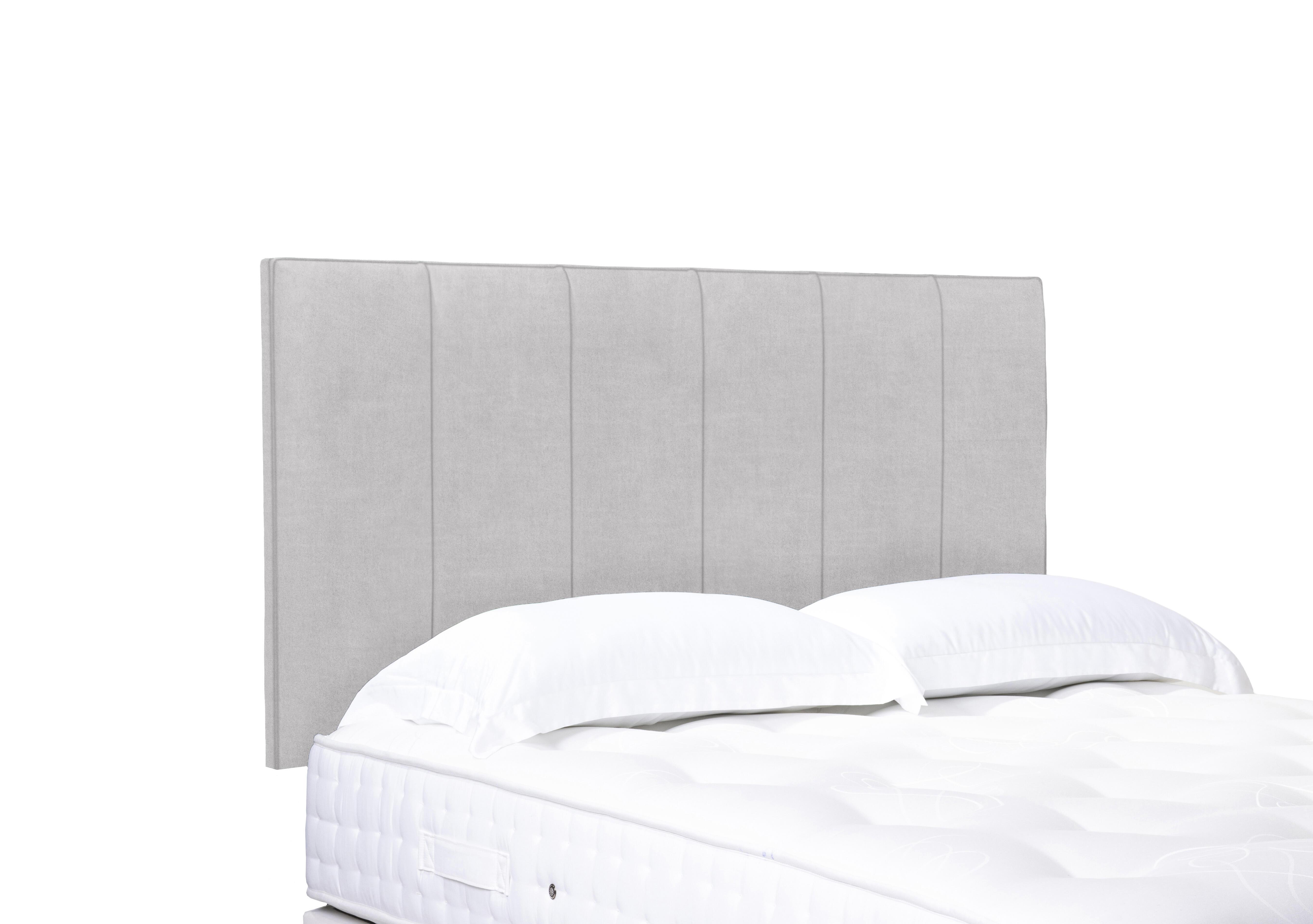 Artisan Collection Heyman High Strutted Headboard in Queens Pebble on Furniture Village