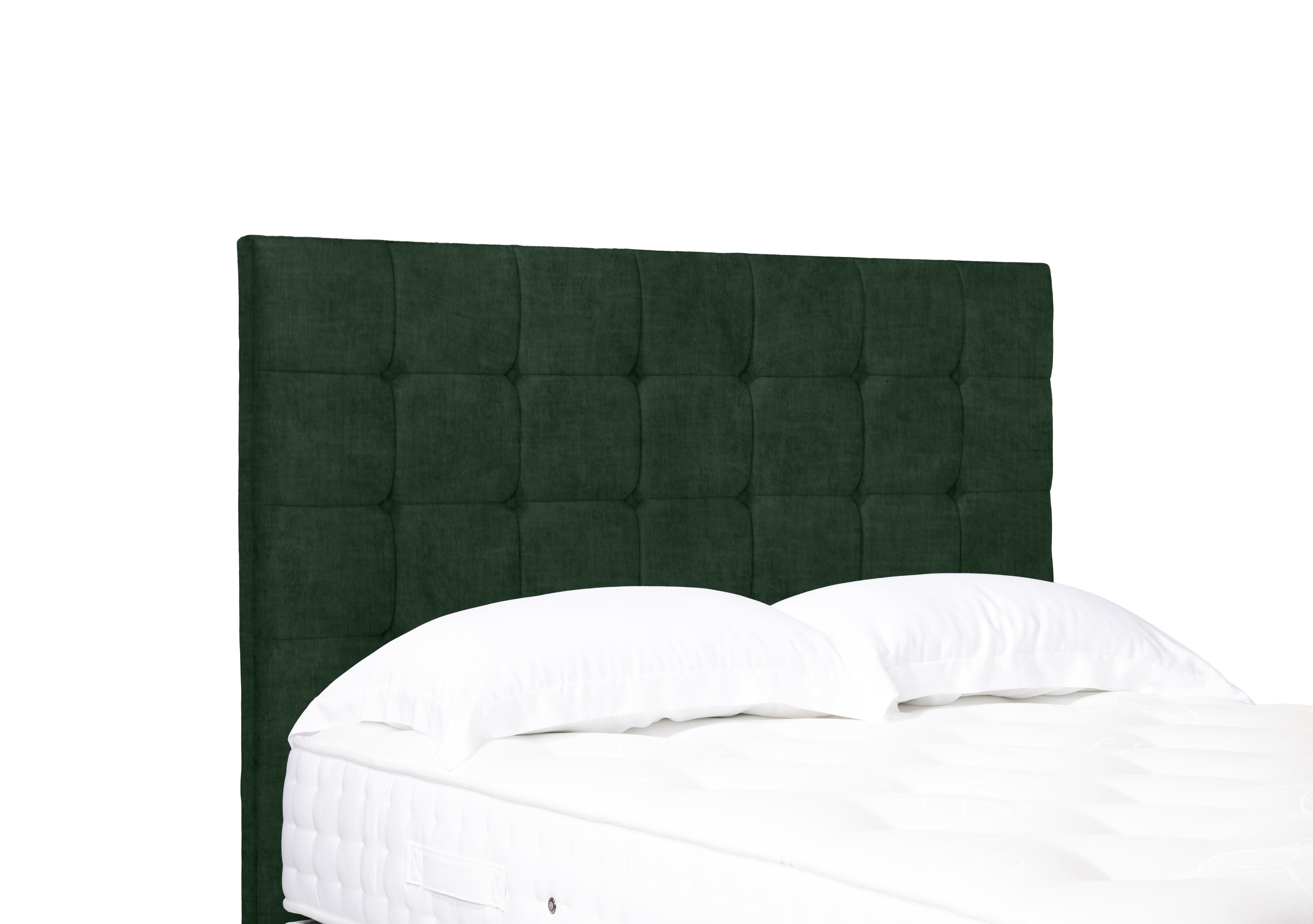 Kaito High Floor Standing Headboard in 502 Tormaline Green on Furniture Village