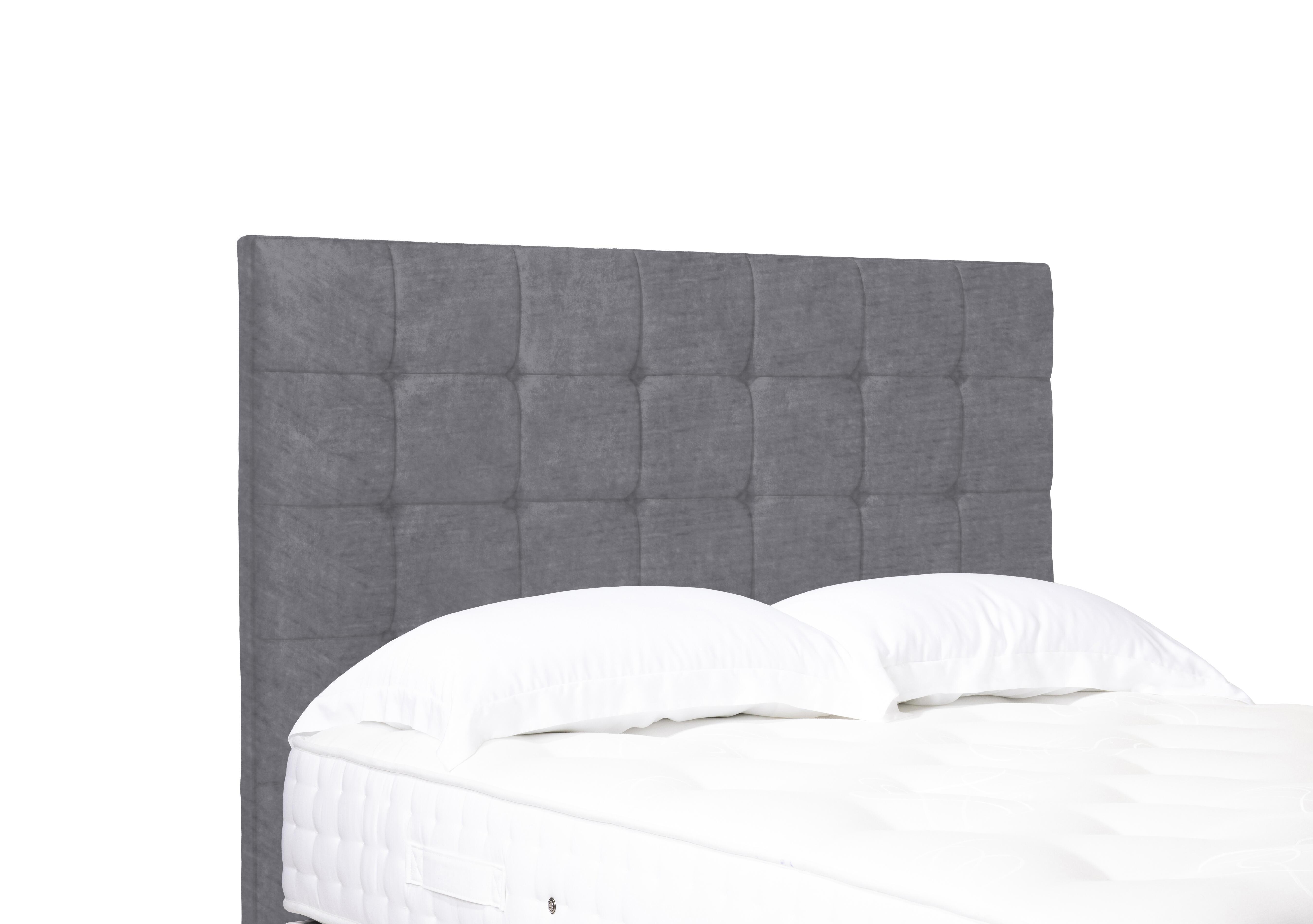 Artisan Collection Kaito High Floor Standing Headboard in Aston Steel on Furniture Village