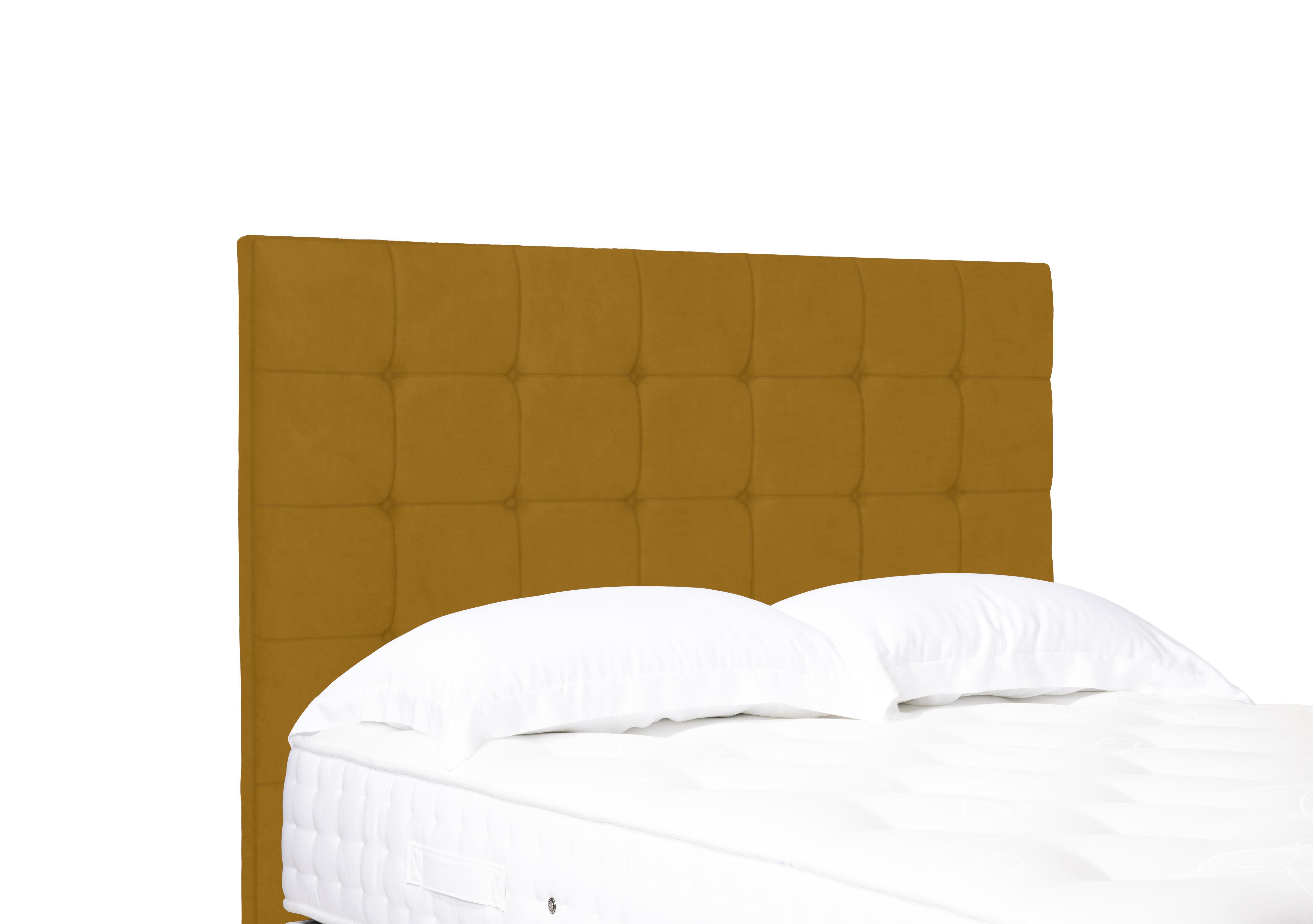 Artisan Collection Kaito High Floor Standing Headboard in Plush Corn on Furniture Village