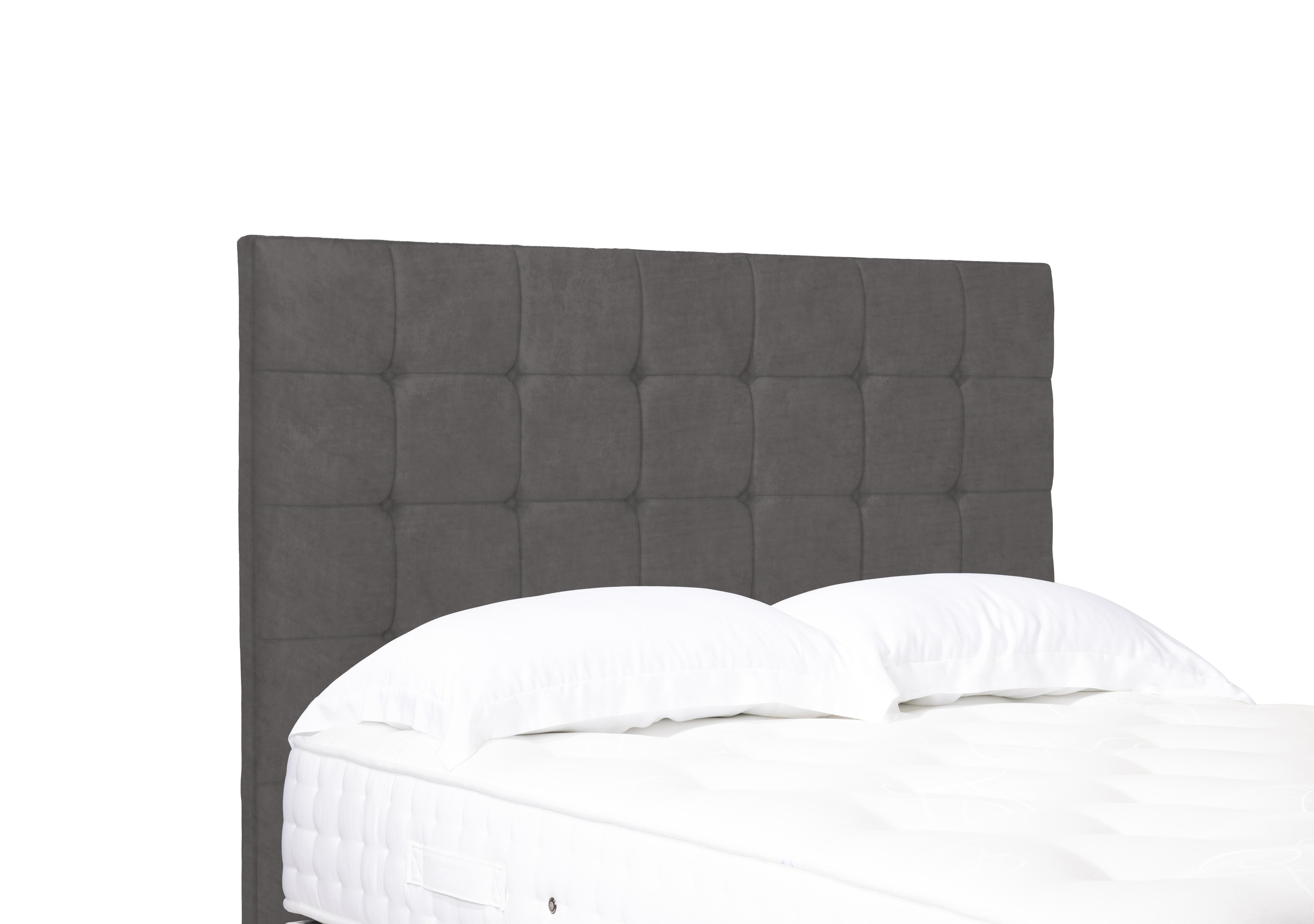 Artisan Collection Kaito High Floor Standing Headboard in Plush Mole on Furniture Village