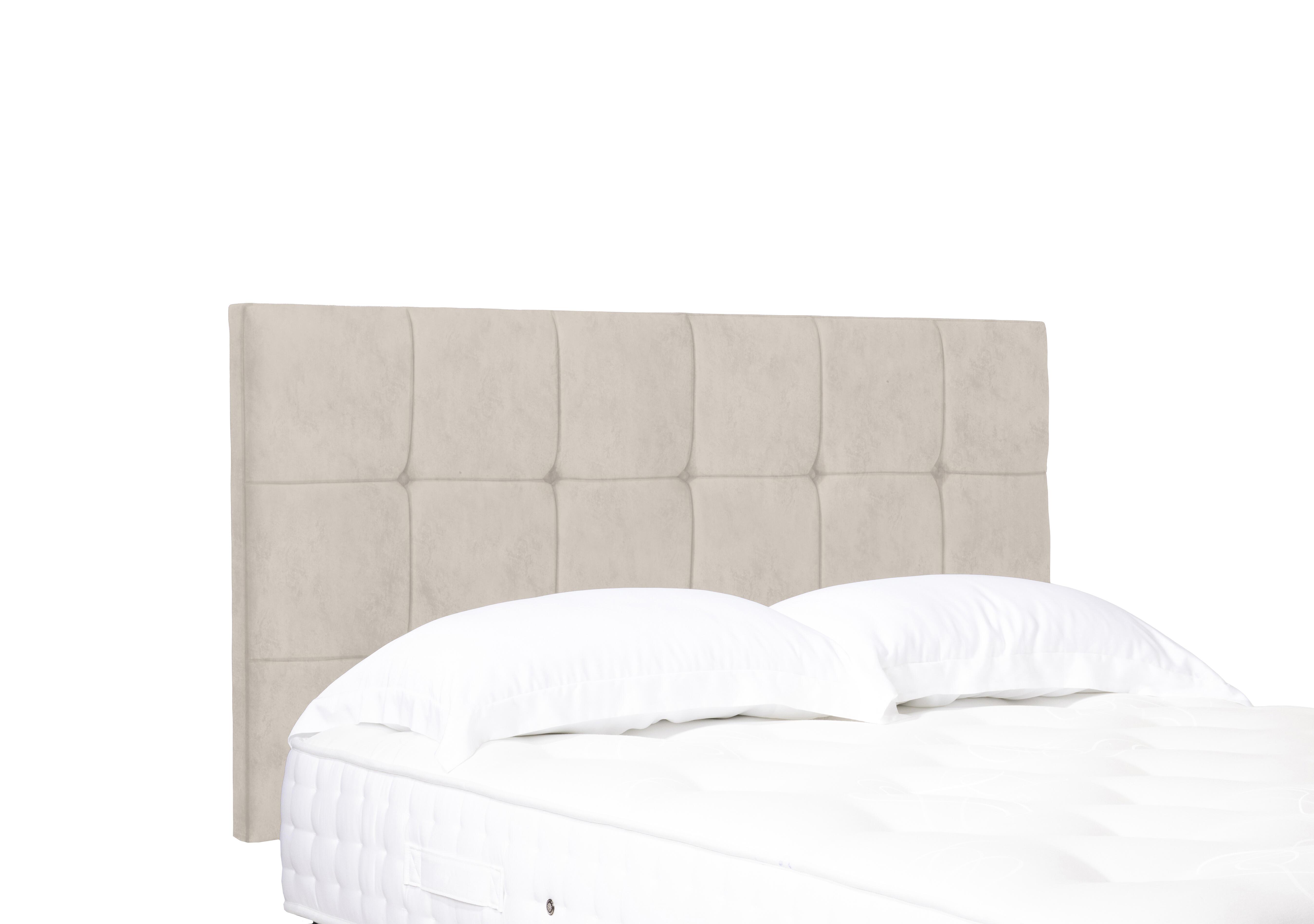 Artisan Collection Kaito Standard Strutted Headboard in 901 Sandstone Pearl on Furniture Village