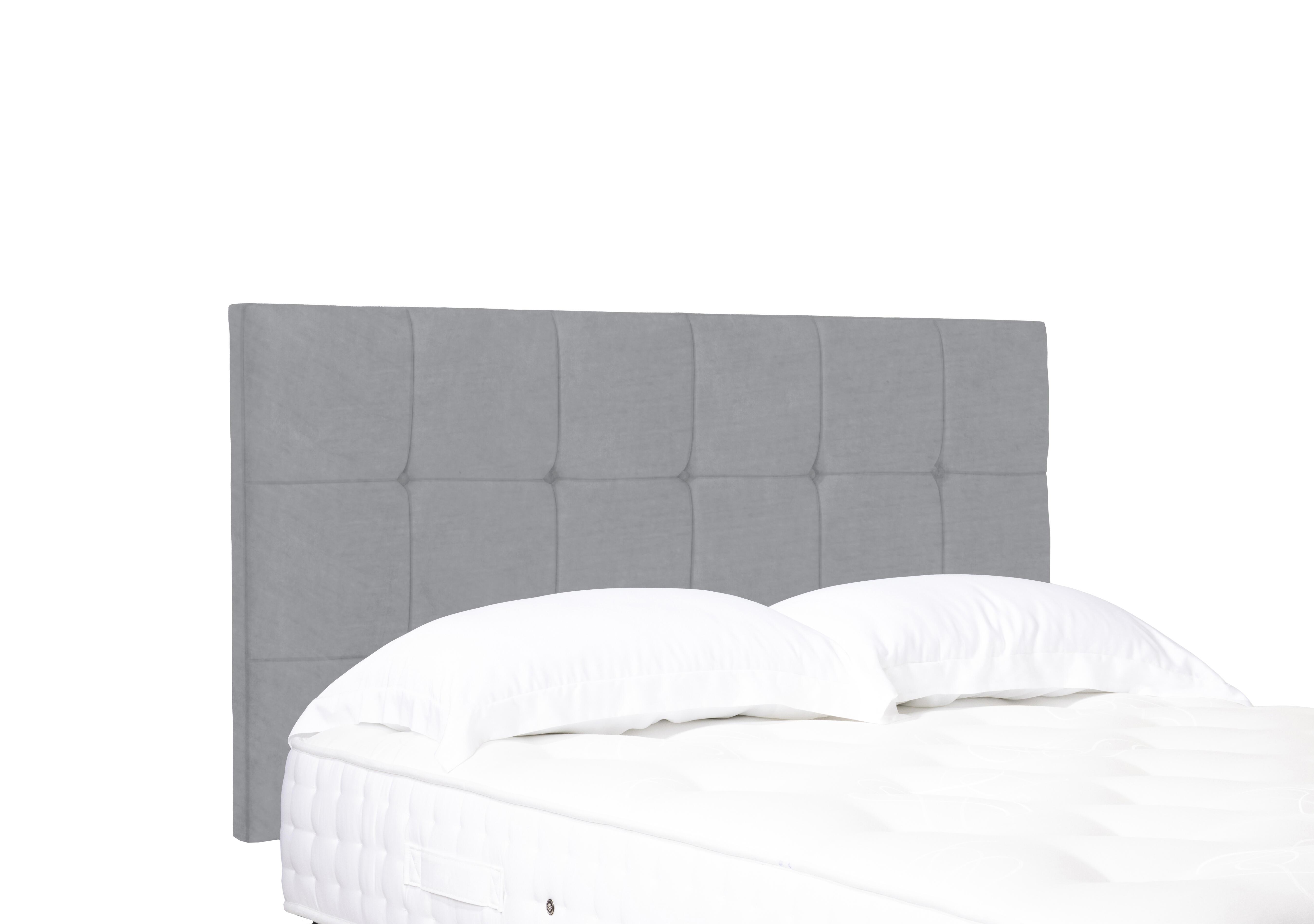Kaito Standard Strutted Headboard in Aston Silver on Furniture Village