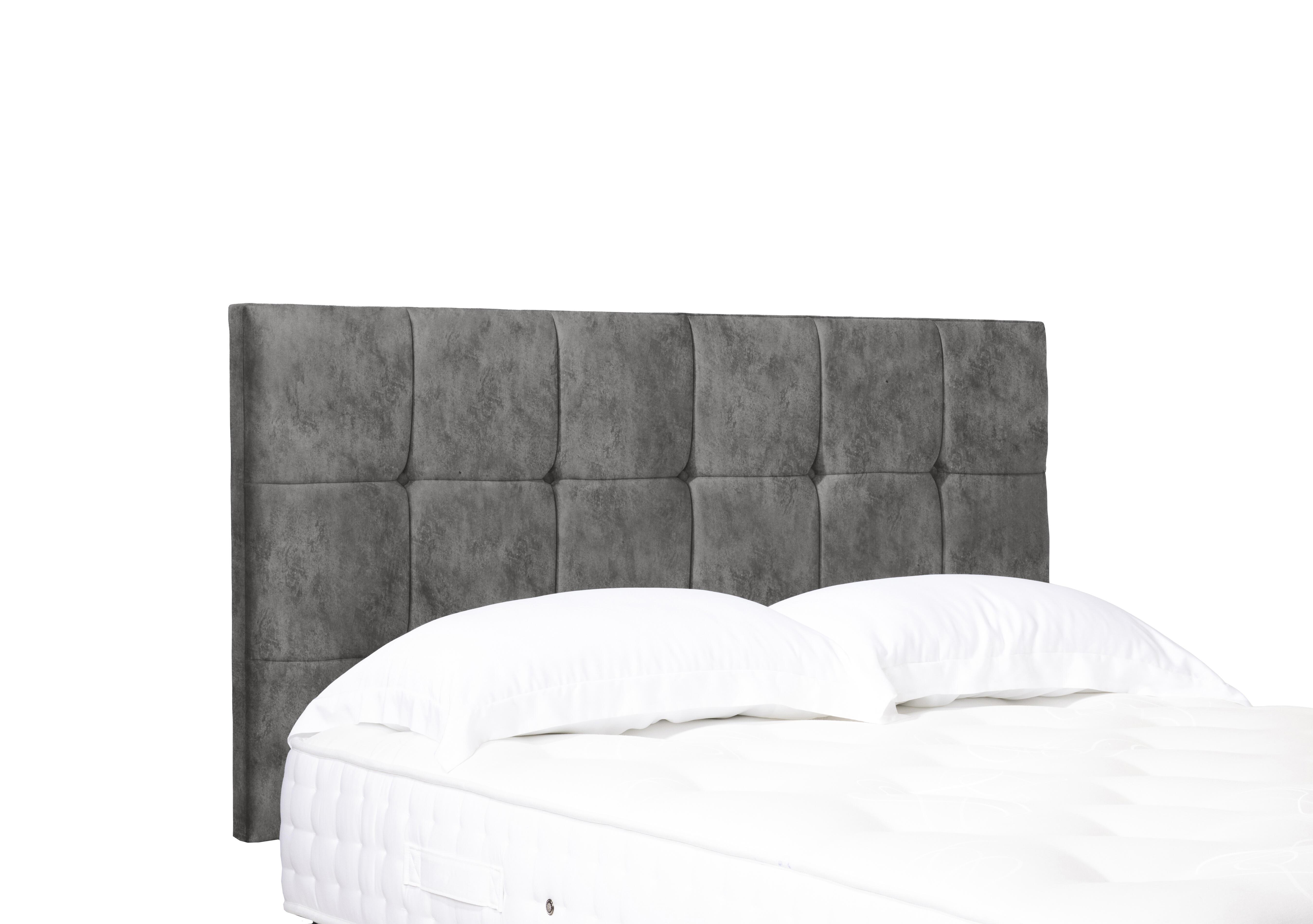 Artisan Collection Kaito Standard Strutted Headboard in Daytona Pebble on Furniture Village