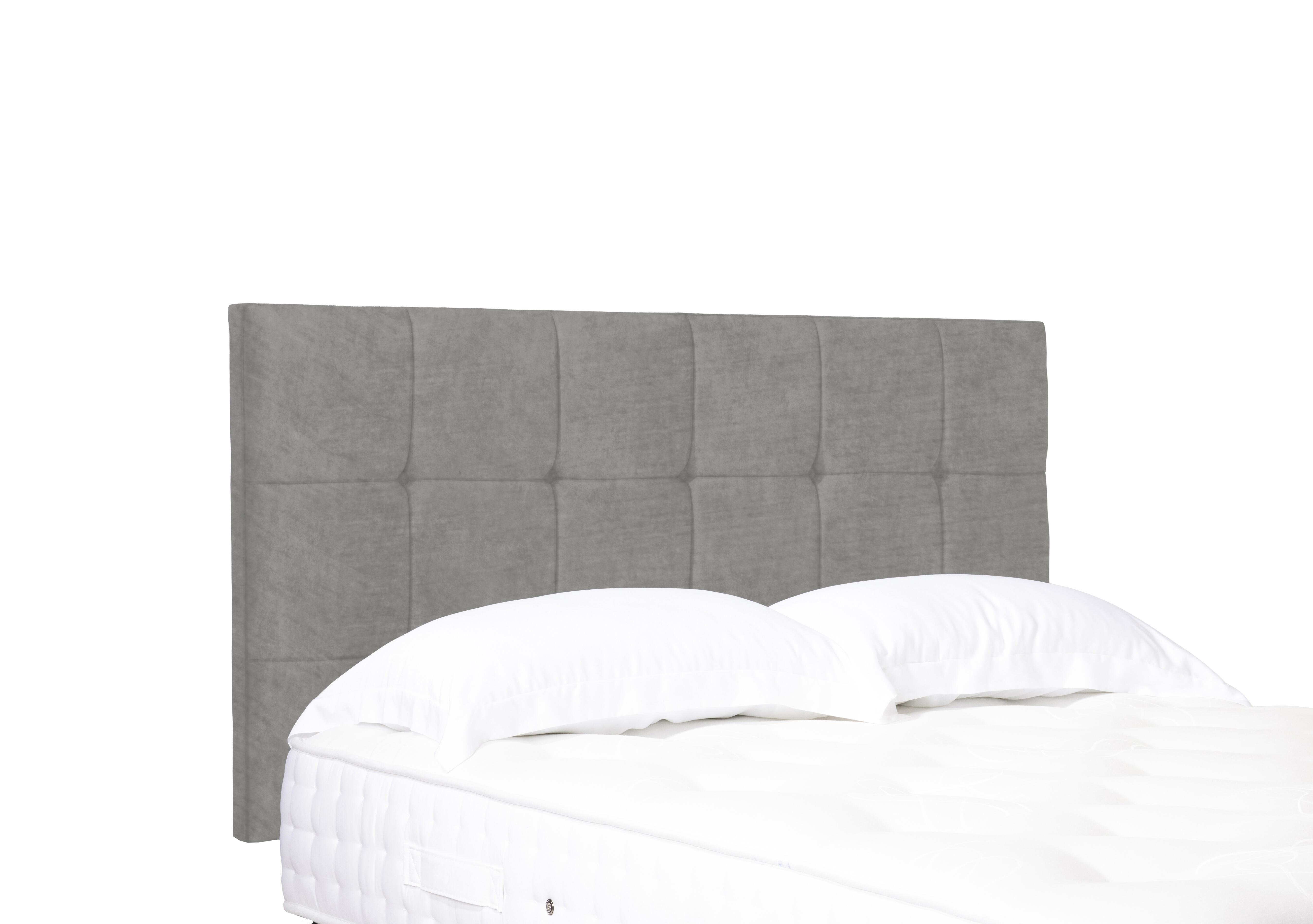Artisan Collection Kaito Standard Strutted Headboard in Milan Nickel on Furniture Village
