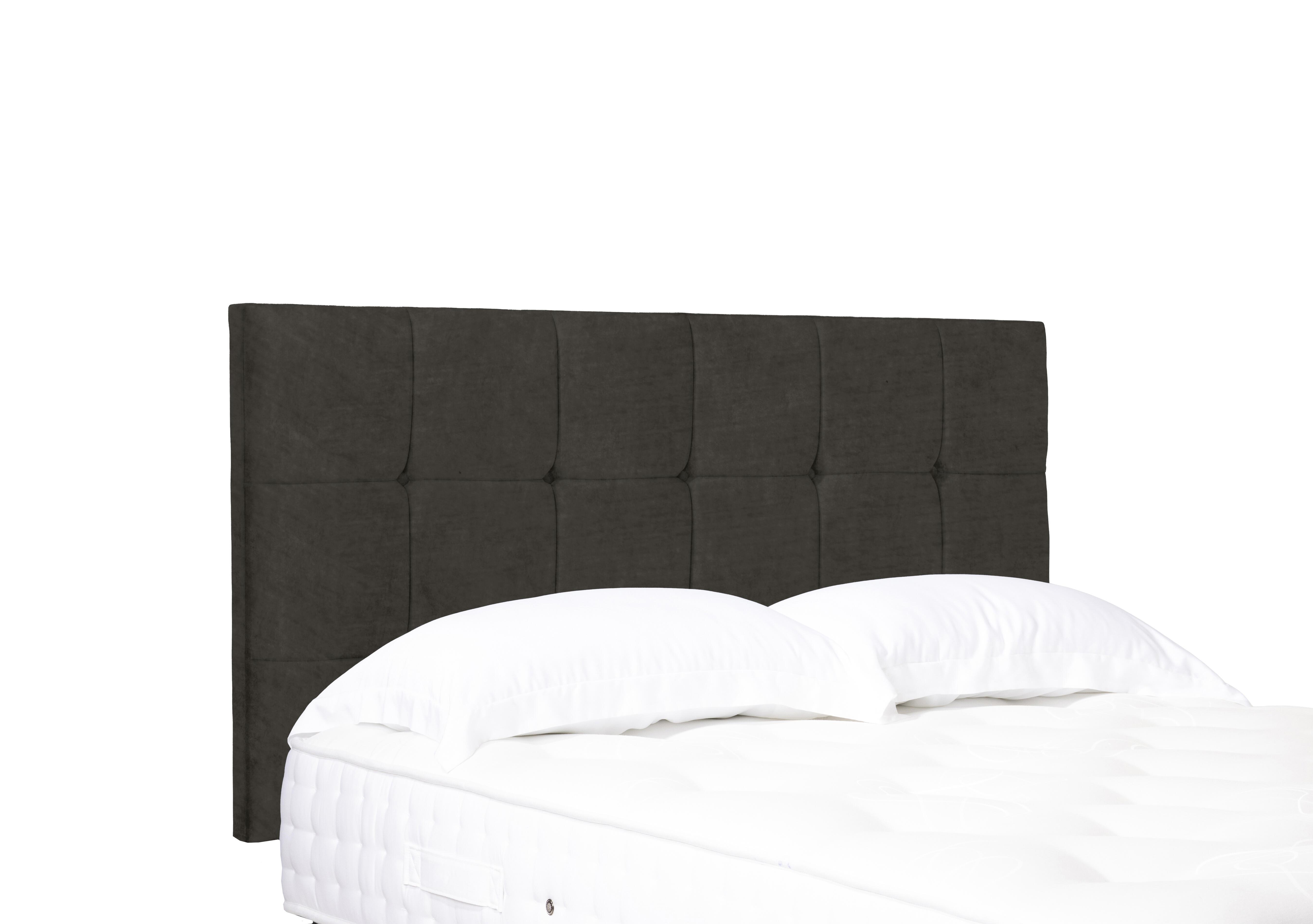 Artisan Collection Kaito Standard Strutted Headboard in Milan Thunder on Furniture Village