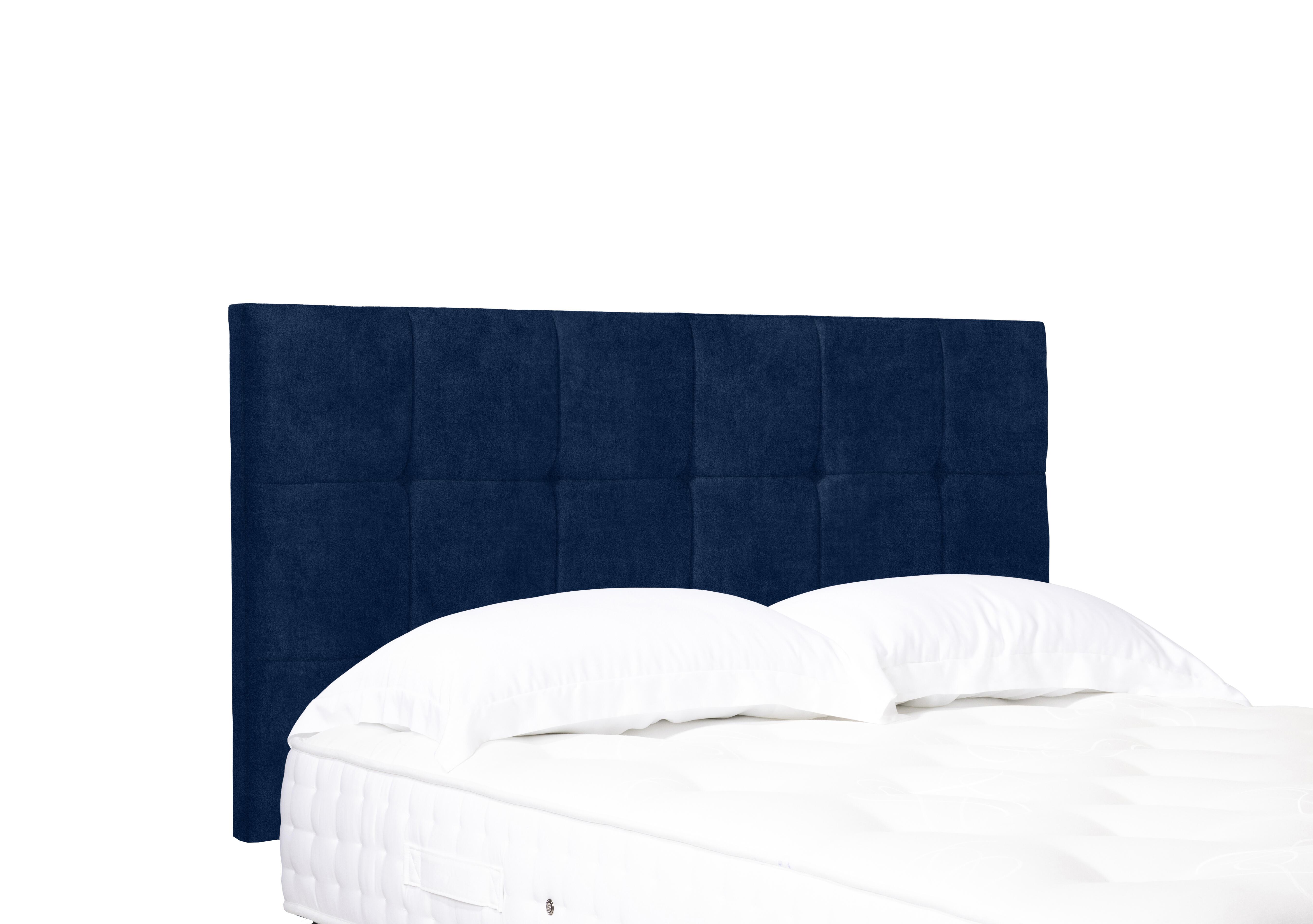 Artisan Collection Kaito Standard Strutted Headboard in Plain Sapphire on Furniture Village