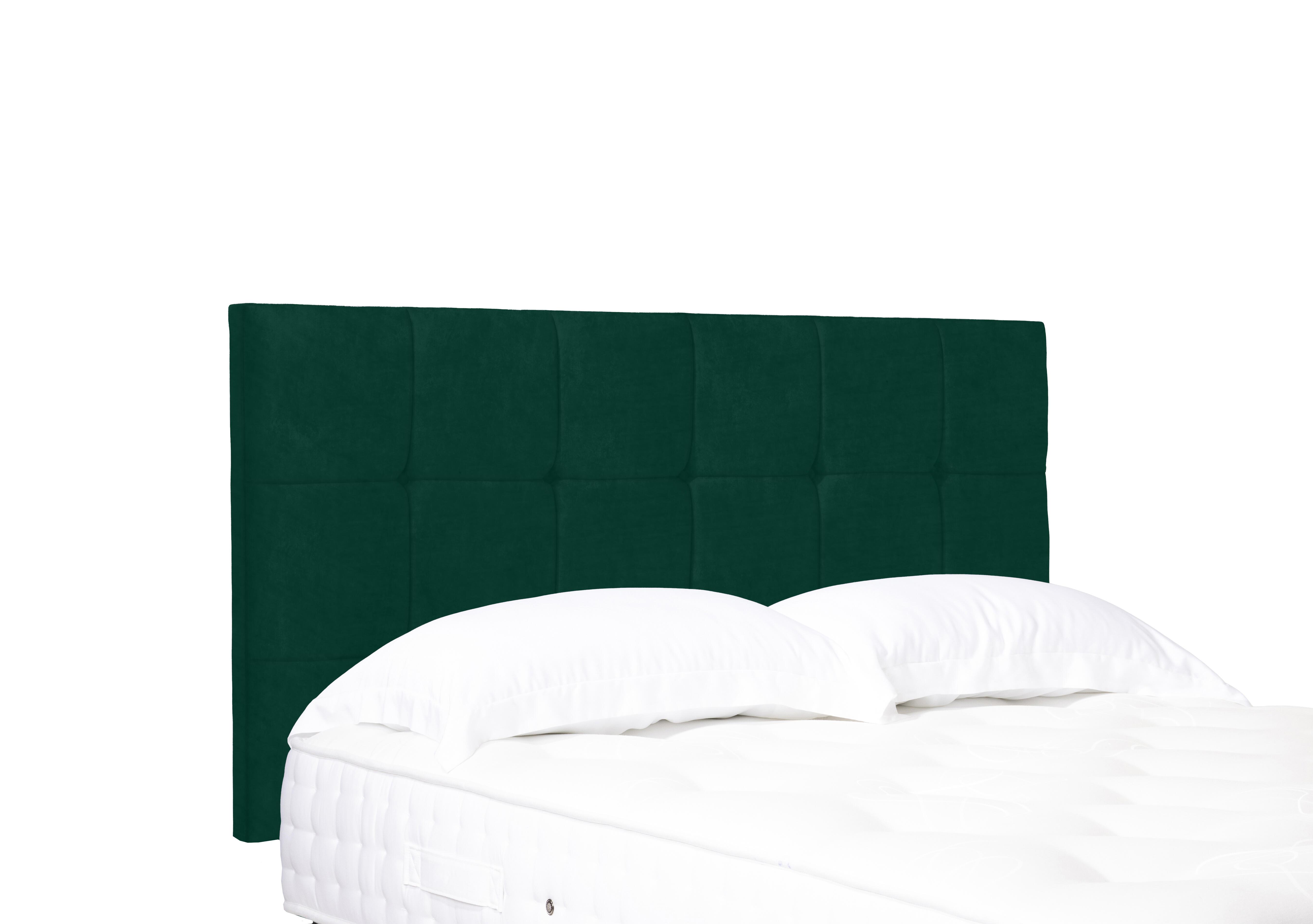 Artisan Collection Kaito Standard Strutted Headboard in Plush Emerald on Furniture Village