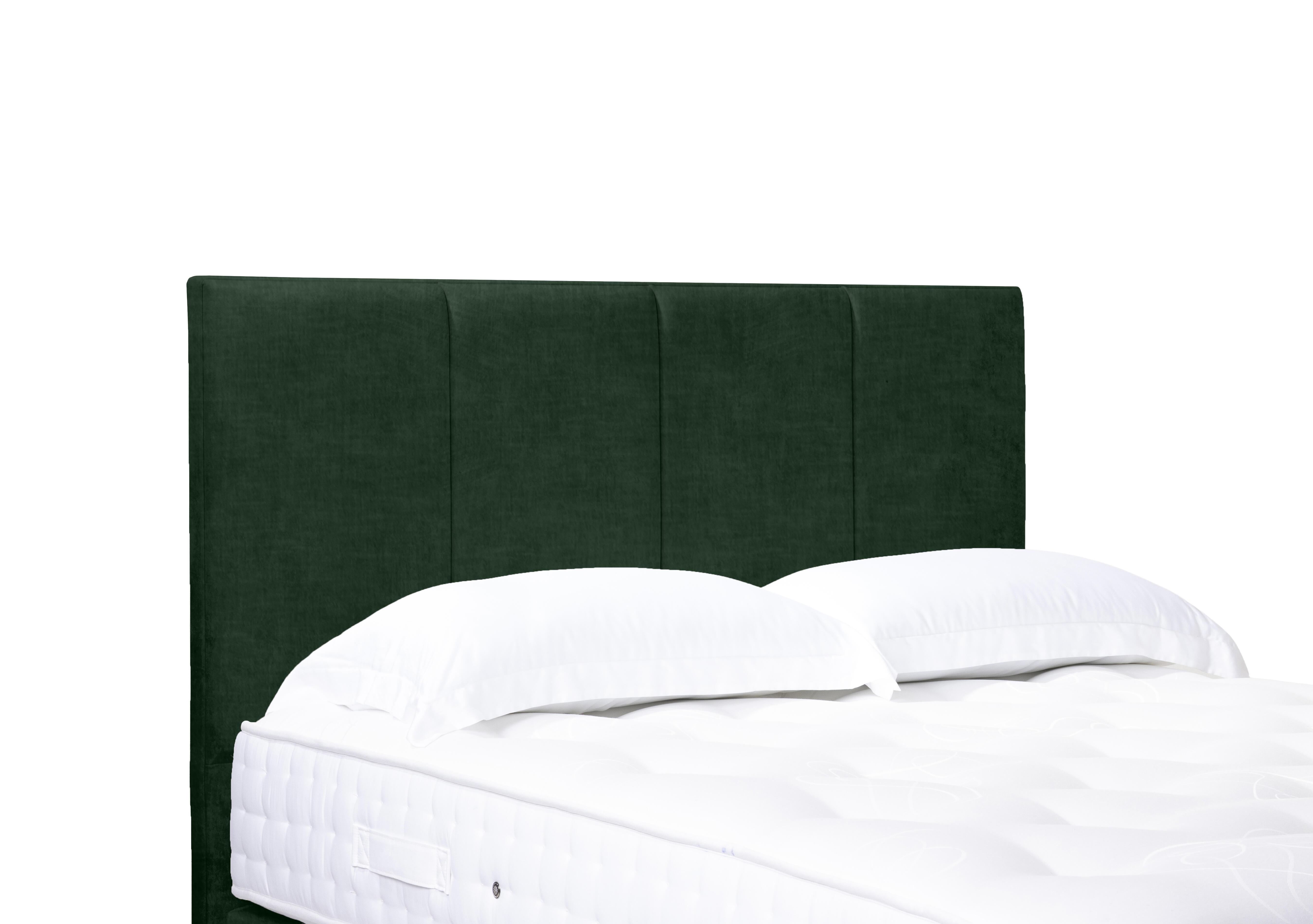 Linear Standard Floor Standing Headboard in 502 Tormaline Green on Furniture Village
