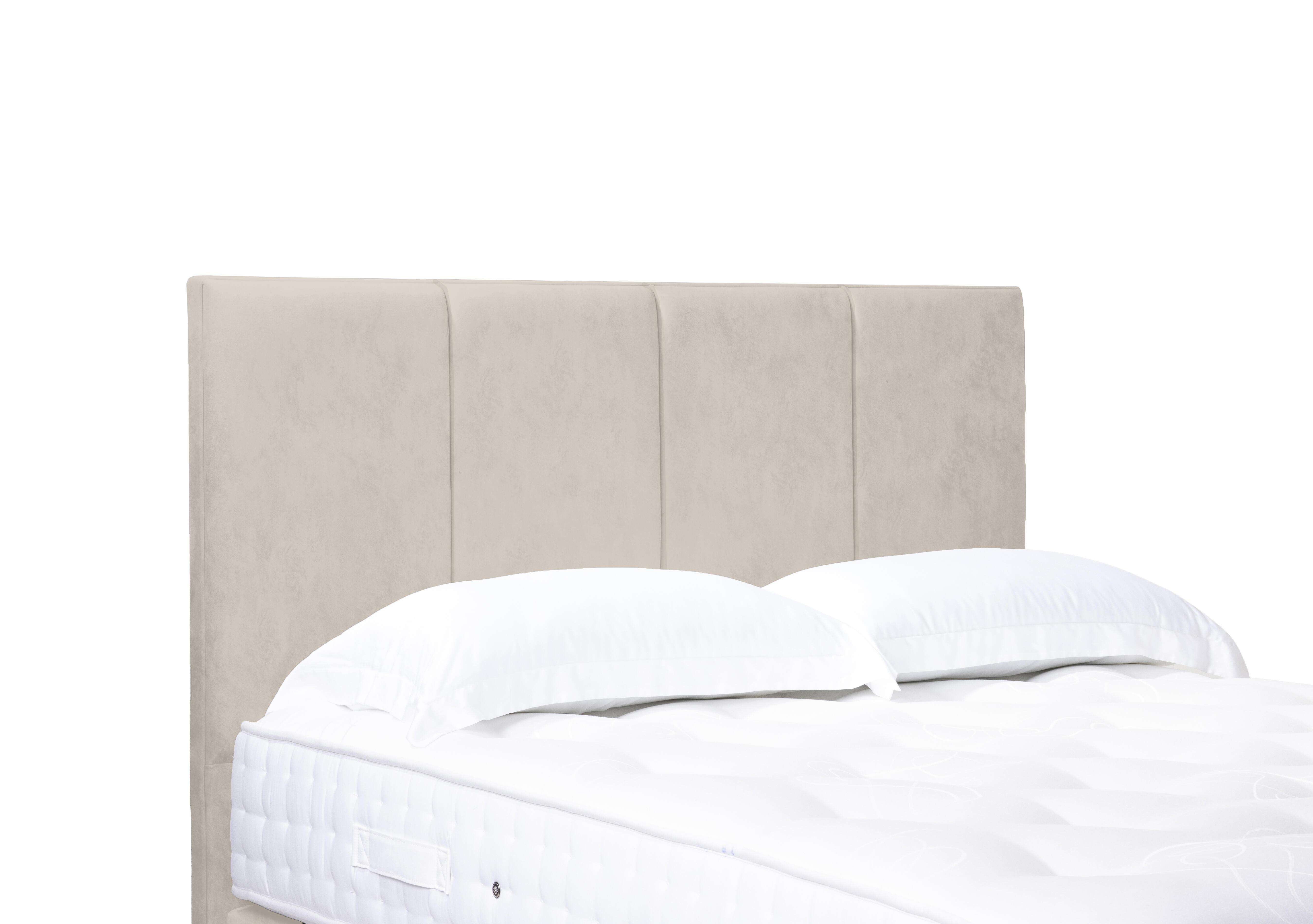 Linear Standard Floor Standing Headboard in 901 Sandstone Pearl on Furniture Village