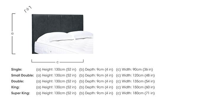 Artisan Collection Linear Standard Floor Standing Headboard in  on Furniture Village