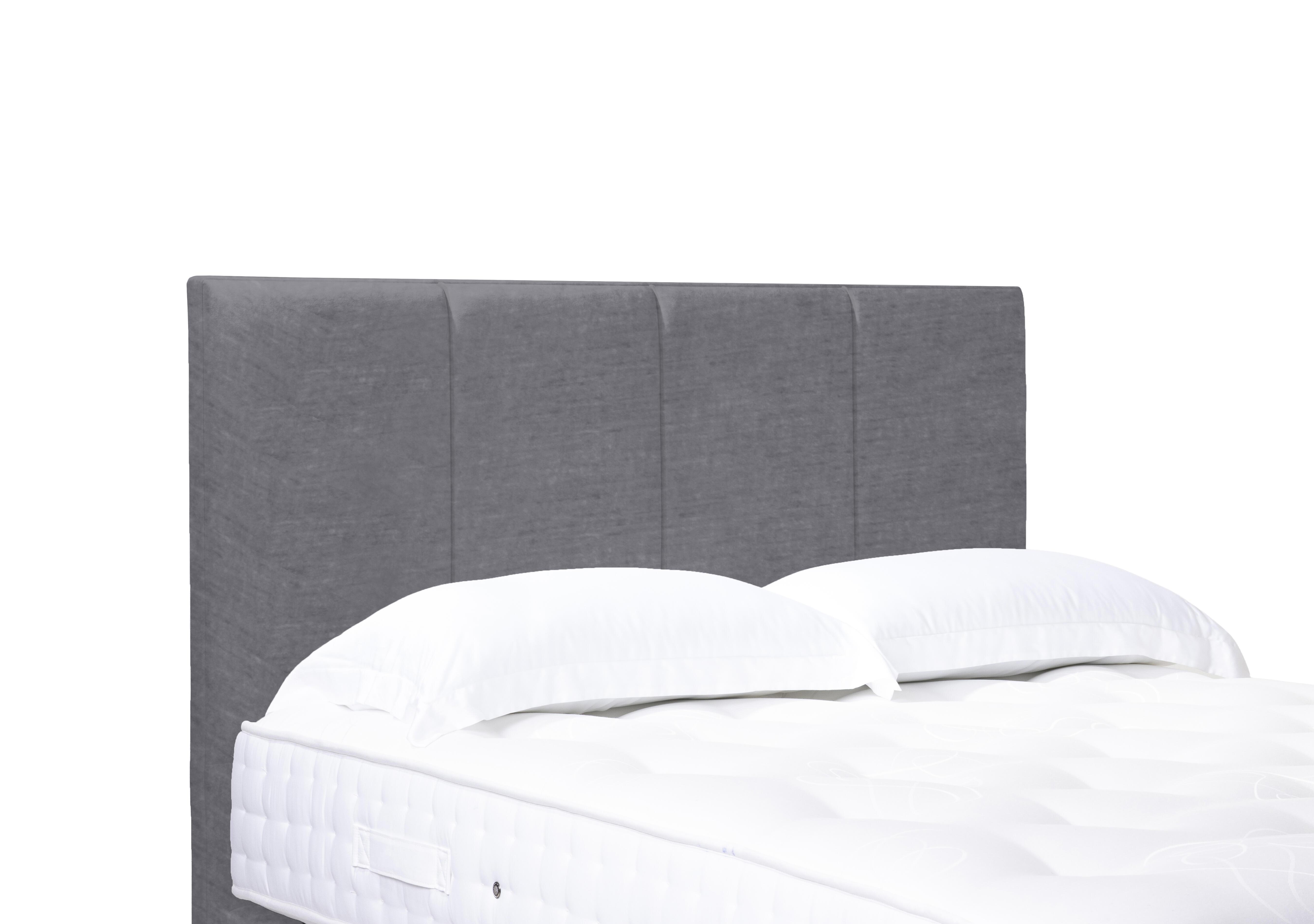 Artisan Collection Linear Standard Floor Standing Headboard in Aston Steel on Furniture Village