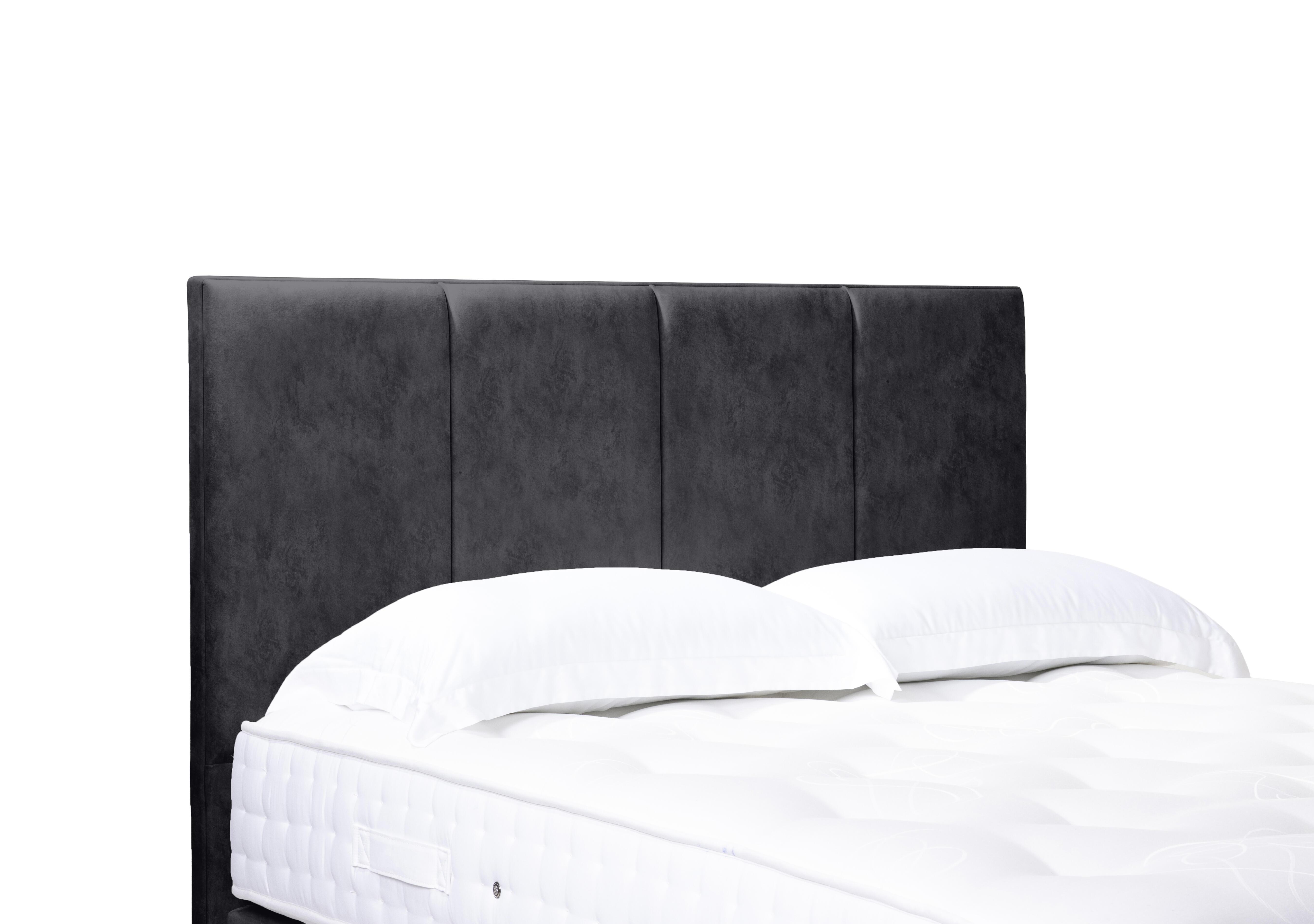 Linear Standard Floor Standing Headboard in Daytona Coal on Furniture Village