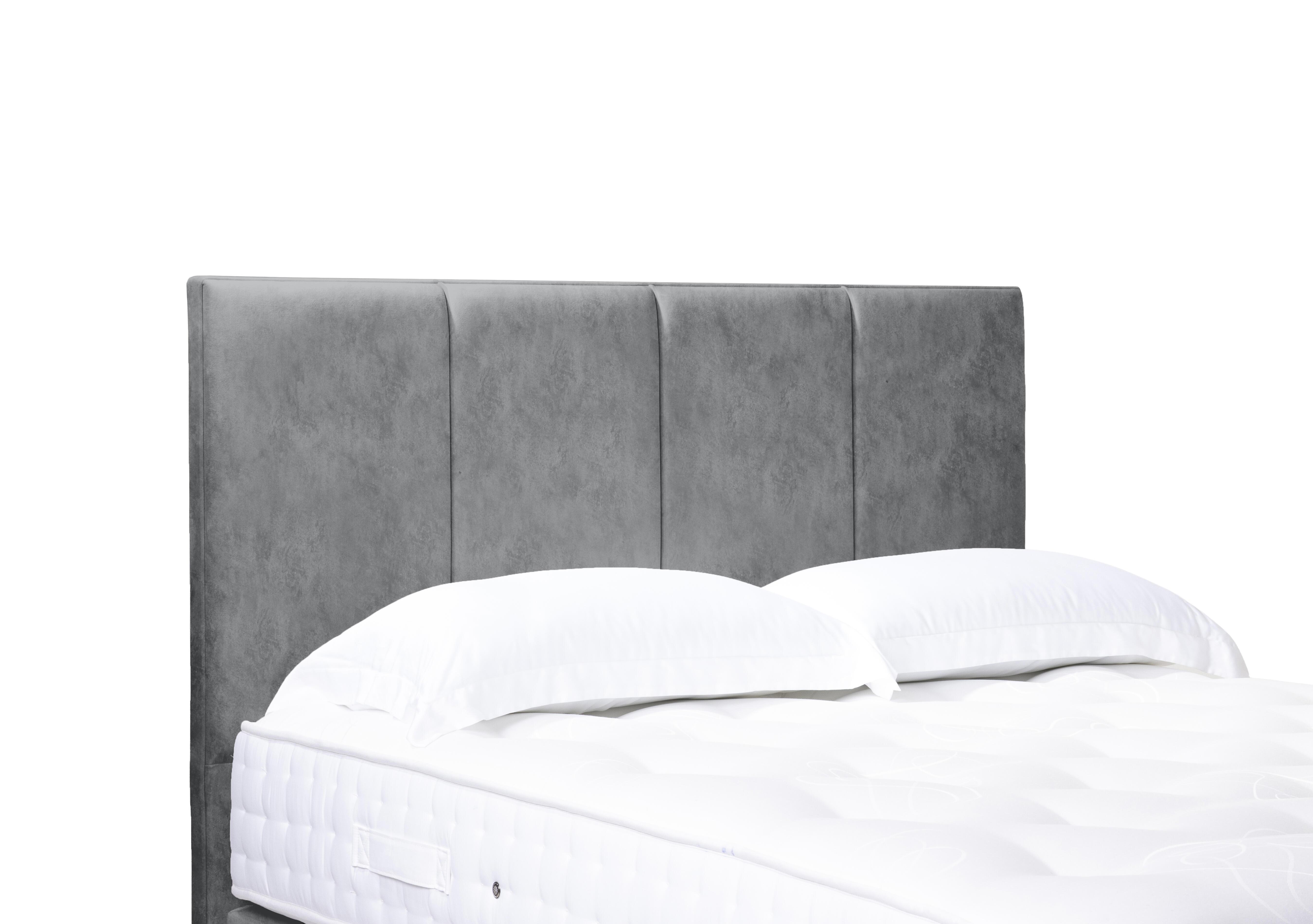 Artisan Collection Linear Standard Floor Standing Headboard in Daytona Silver on Furniture Village
