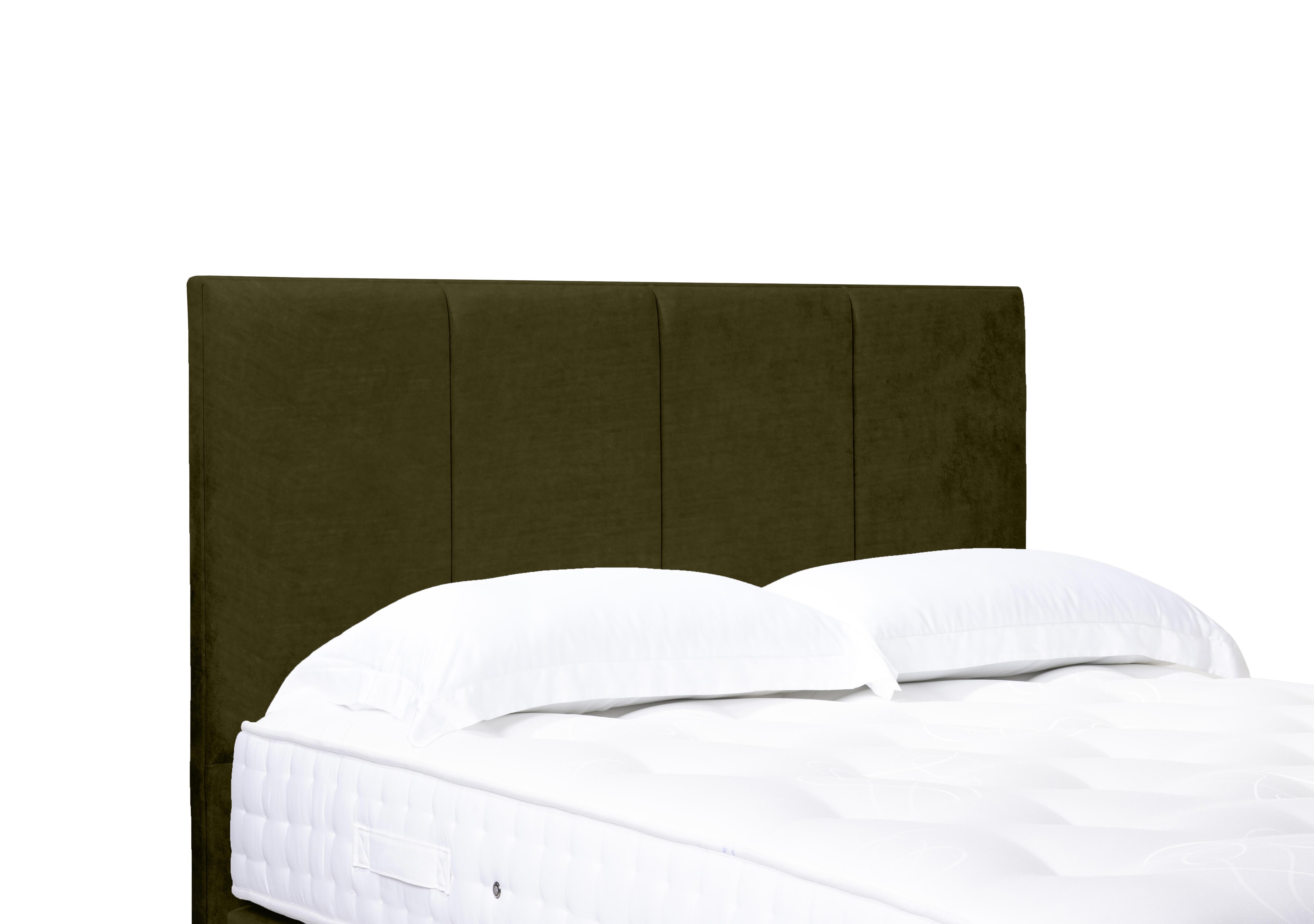 Artisan Collection Linear Standard Floor Standing Headboard in Milan Khaki on Furniture Village
