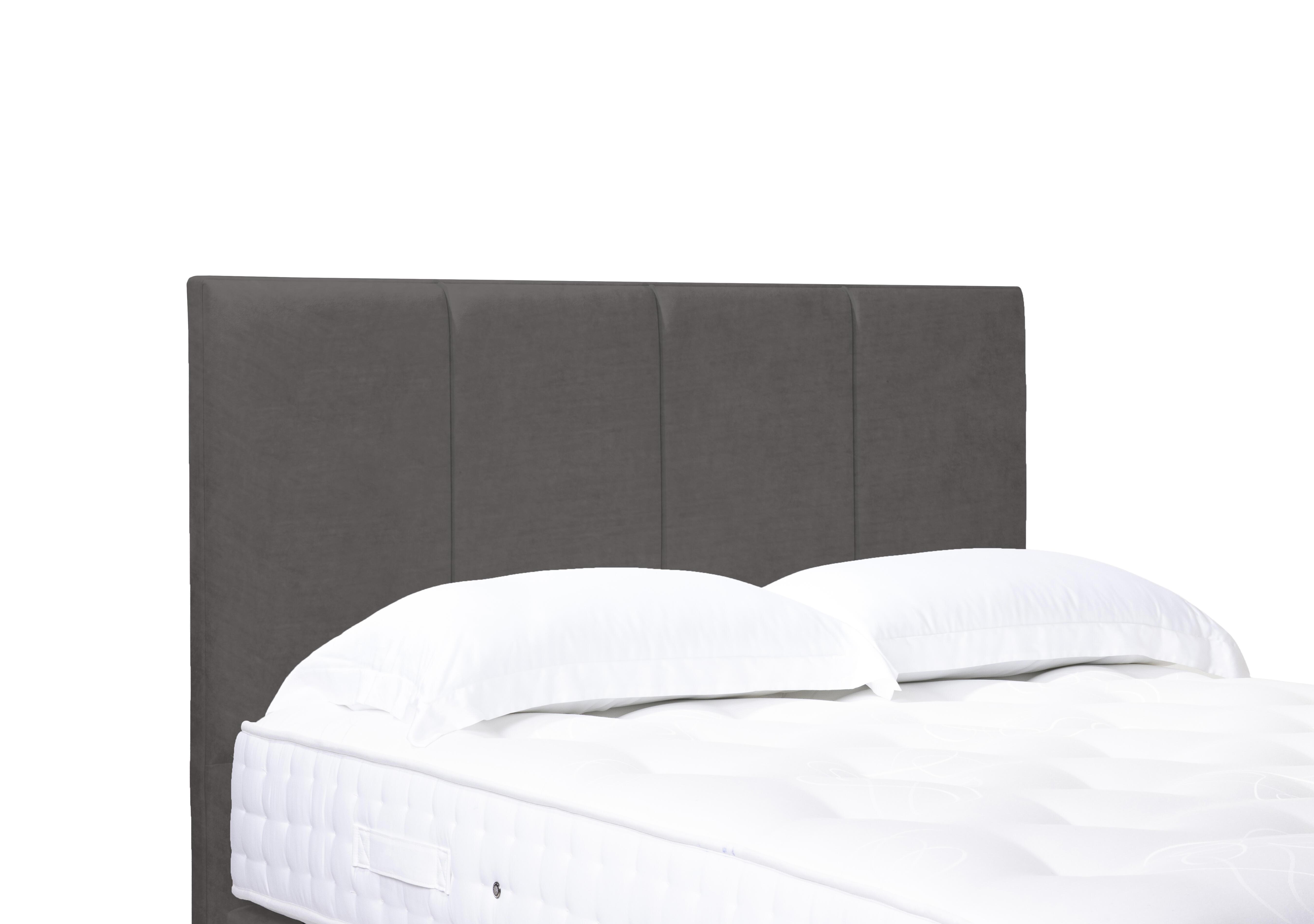 Artisan Collection Linear Standard Floor Standing Headboard in Plush Mole on Furniture Village