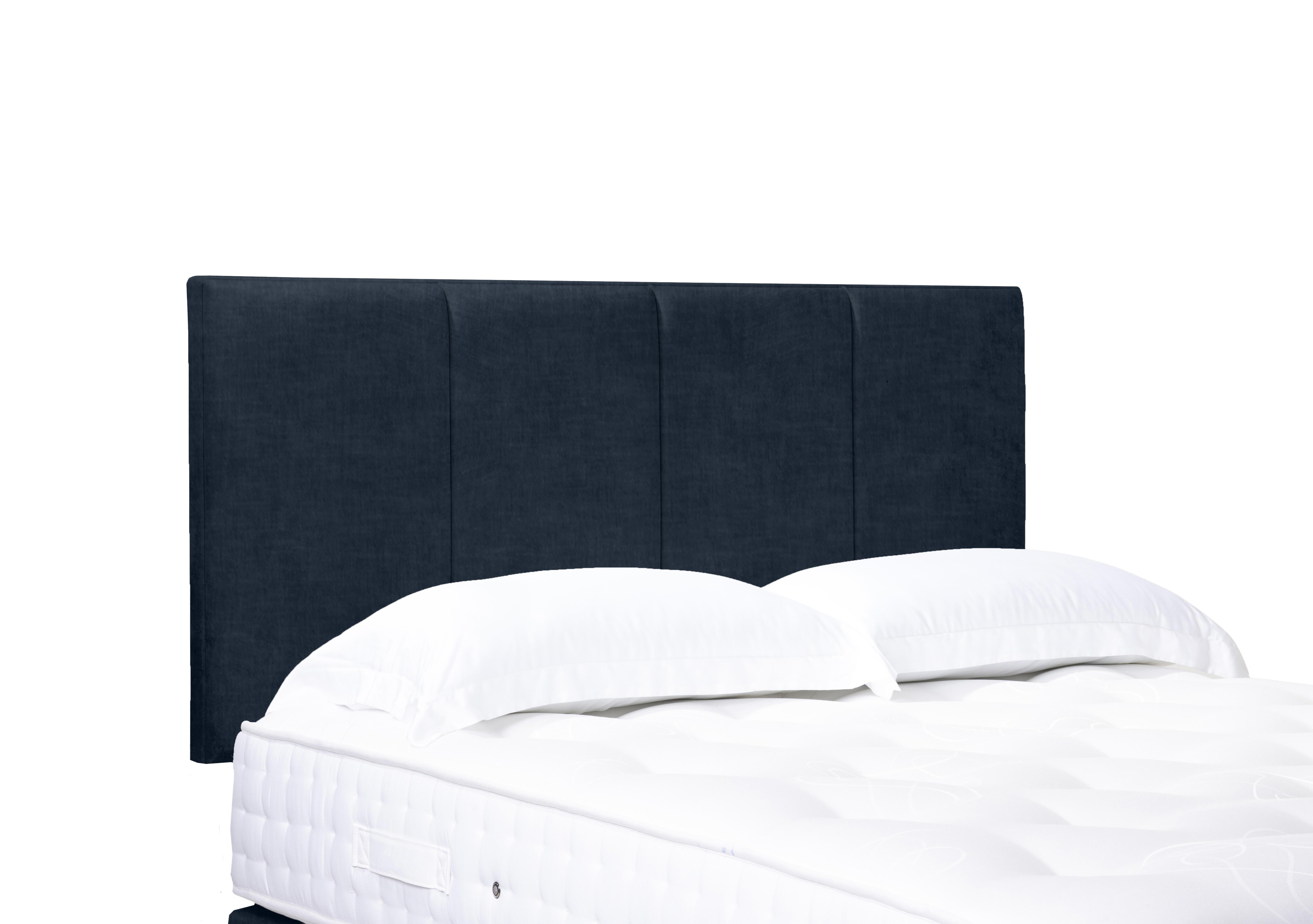 Artisan Collection Linear Standard Strutted Headboard in 600 Granite Blue on Furniture Village