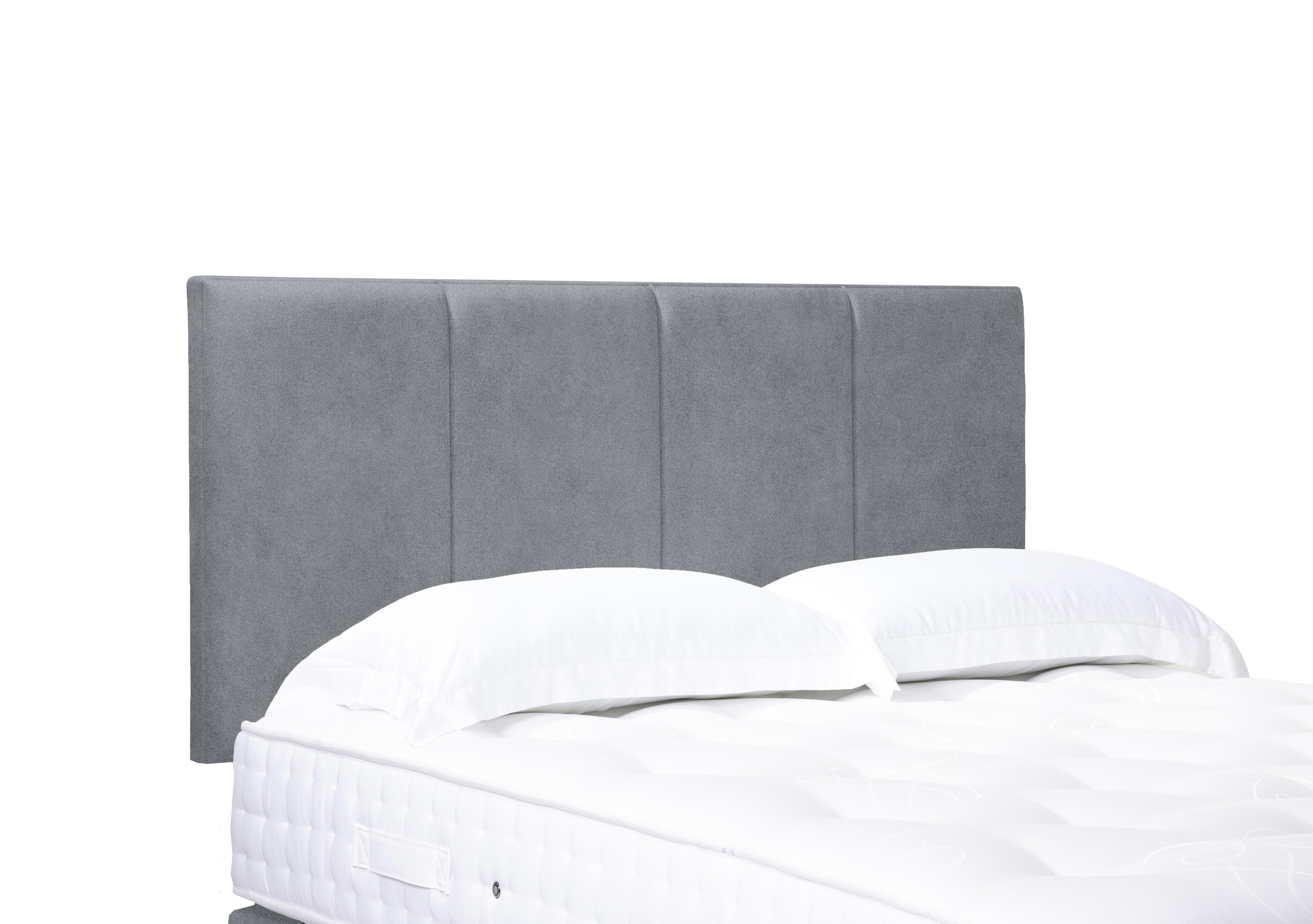 Artisan Collection Linear Standard Strutted Headboard in 806 Simply Zinc on Furniture Village