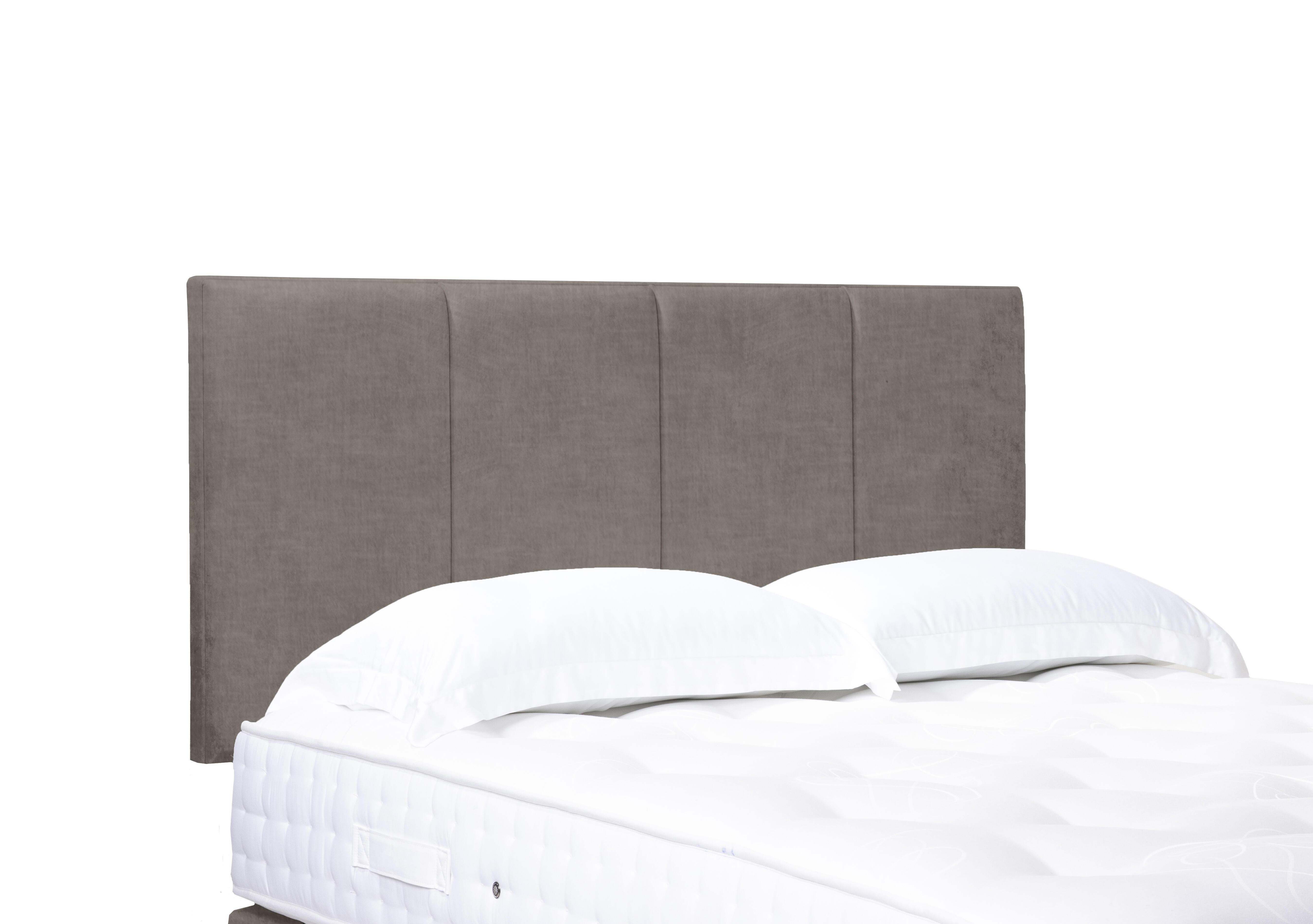 Linear Standard Strutted Headboard in 904 Warm Onyx on Furniture Village