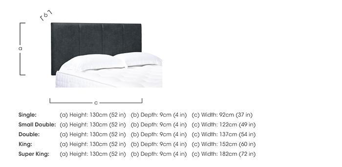 Artisan Collection Linear Standard Strutted Headboard in  on Furniture Village