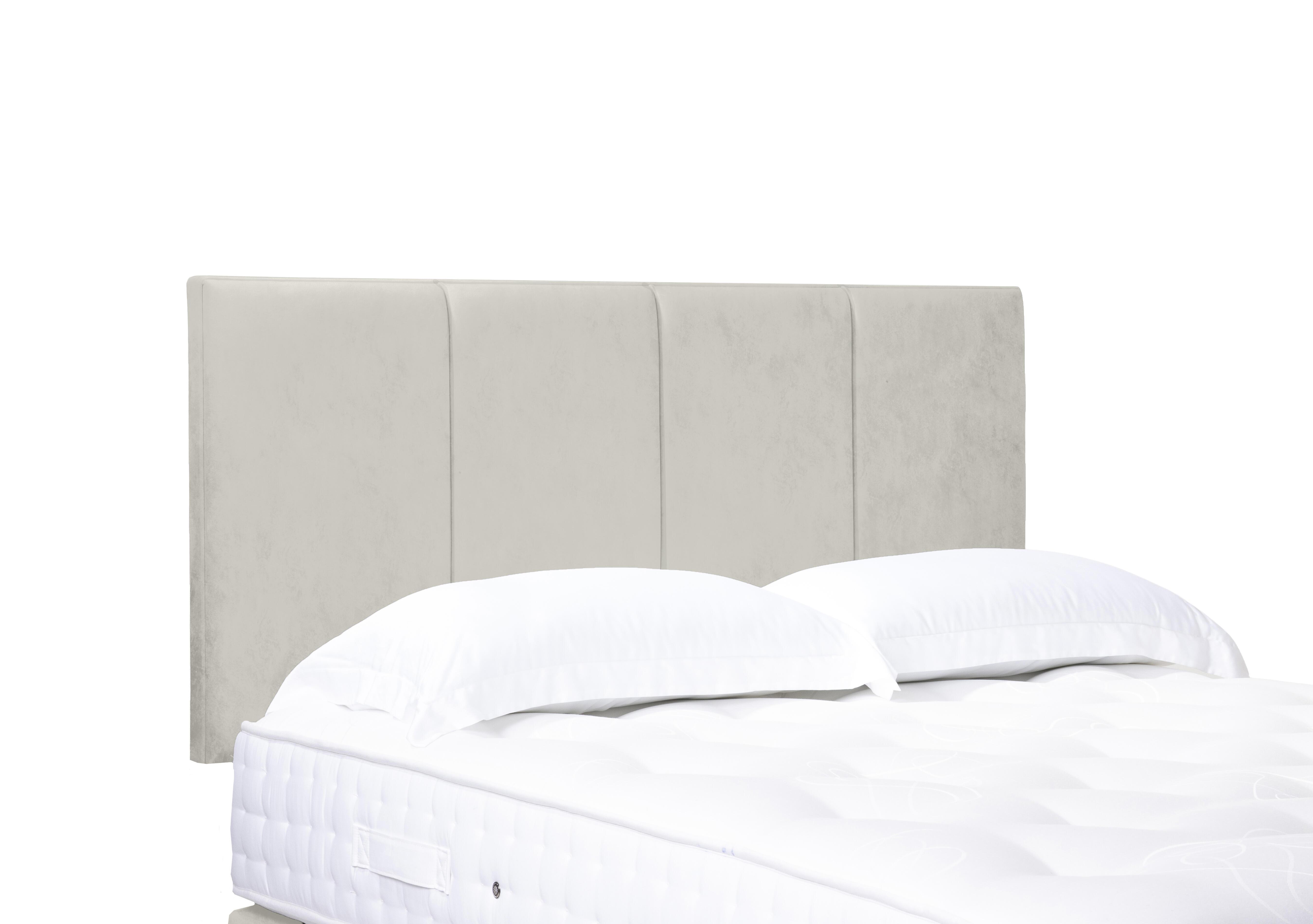 Artisan Collection Linear Standard Strutted Headboard in Aston Linen on Furniture Village