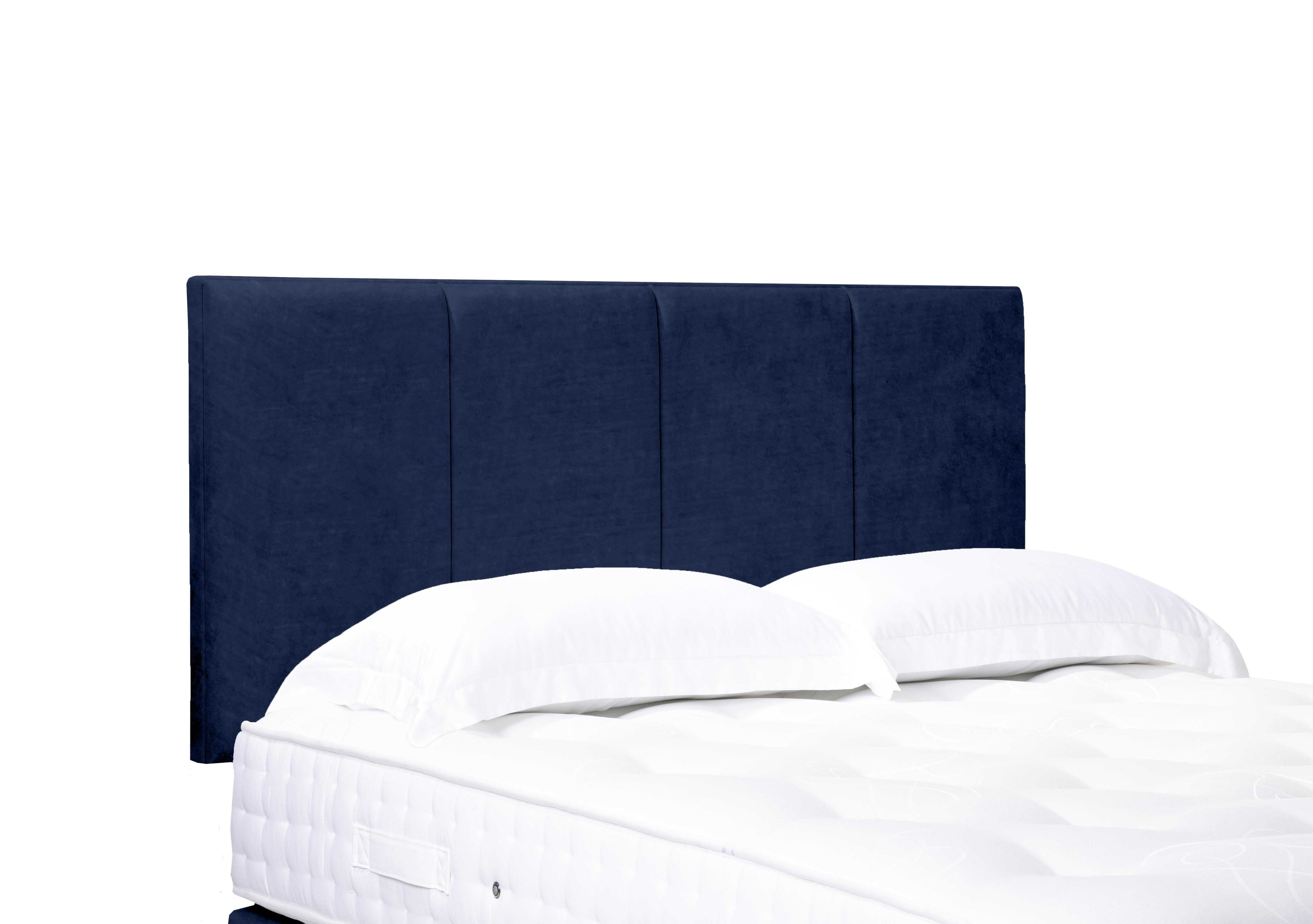Artisan Collection Linear Standard Strutted Headboard in Aston Navy on Furniture Village