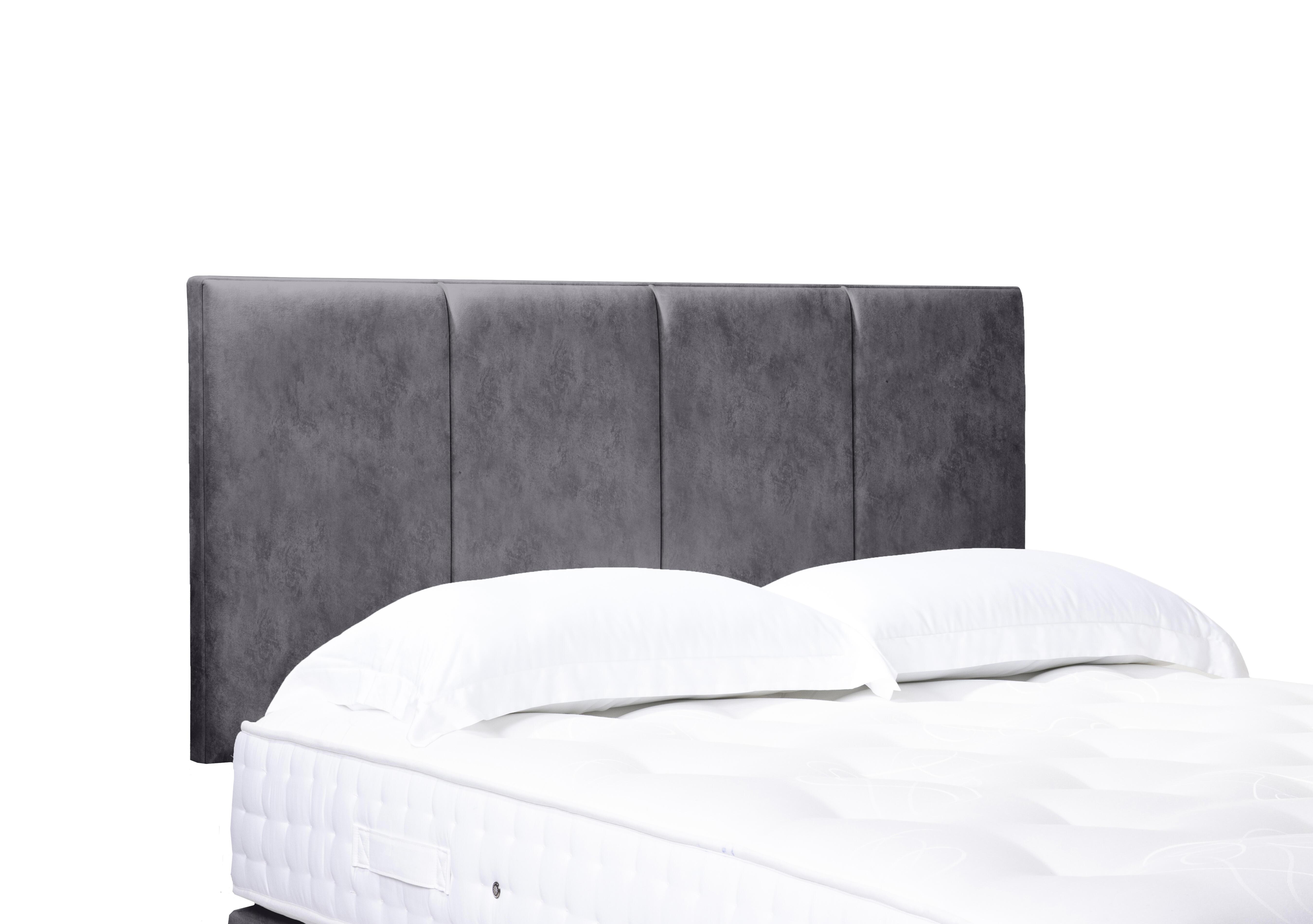 Artisan Collection Linear Standard Strutted Headboard in Daytona Grey on Furniture Village