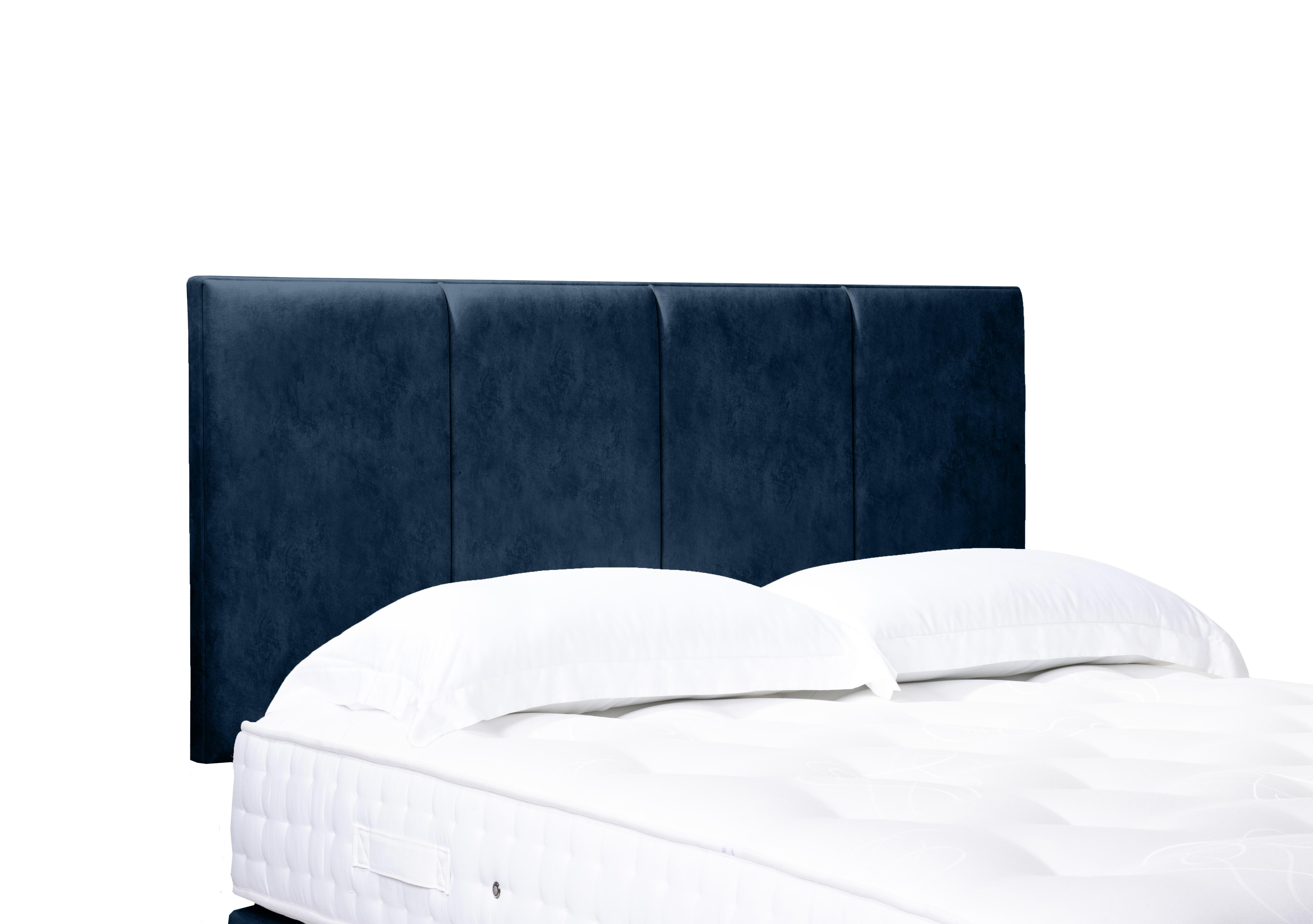 Linear Standard Strutted Headboard in Daytona Ocean on Furniture Village