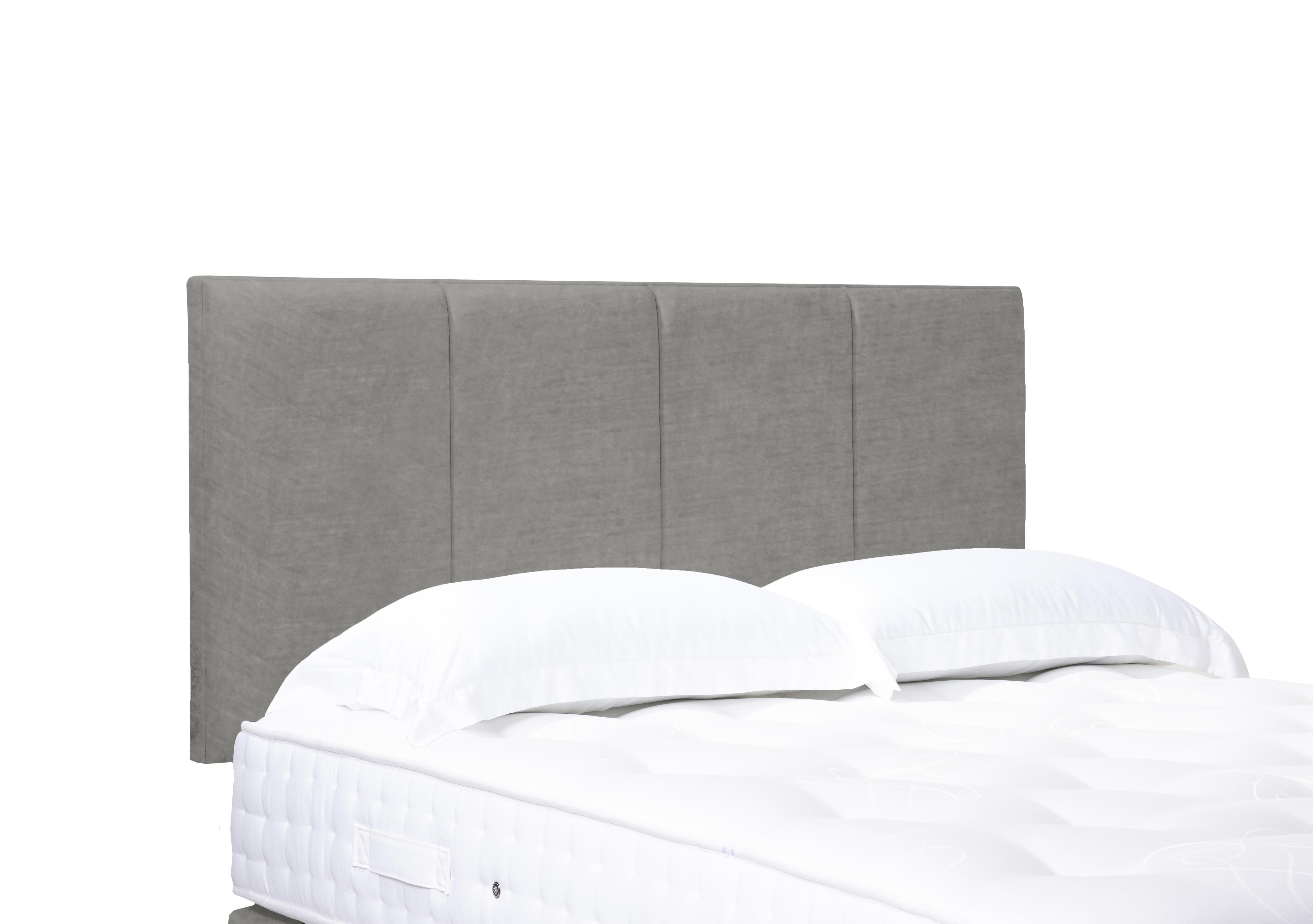 Artisan Collection Linear Standard Strutted Headboard in Milan Nickel on Furniture Village