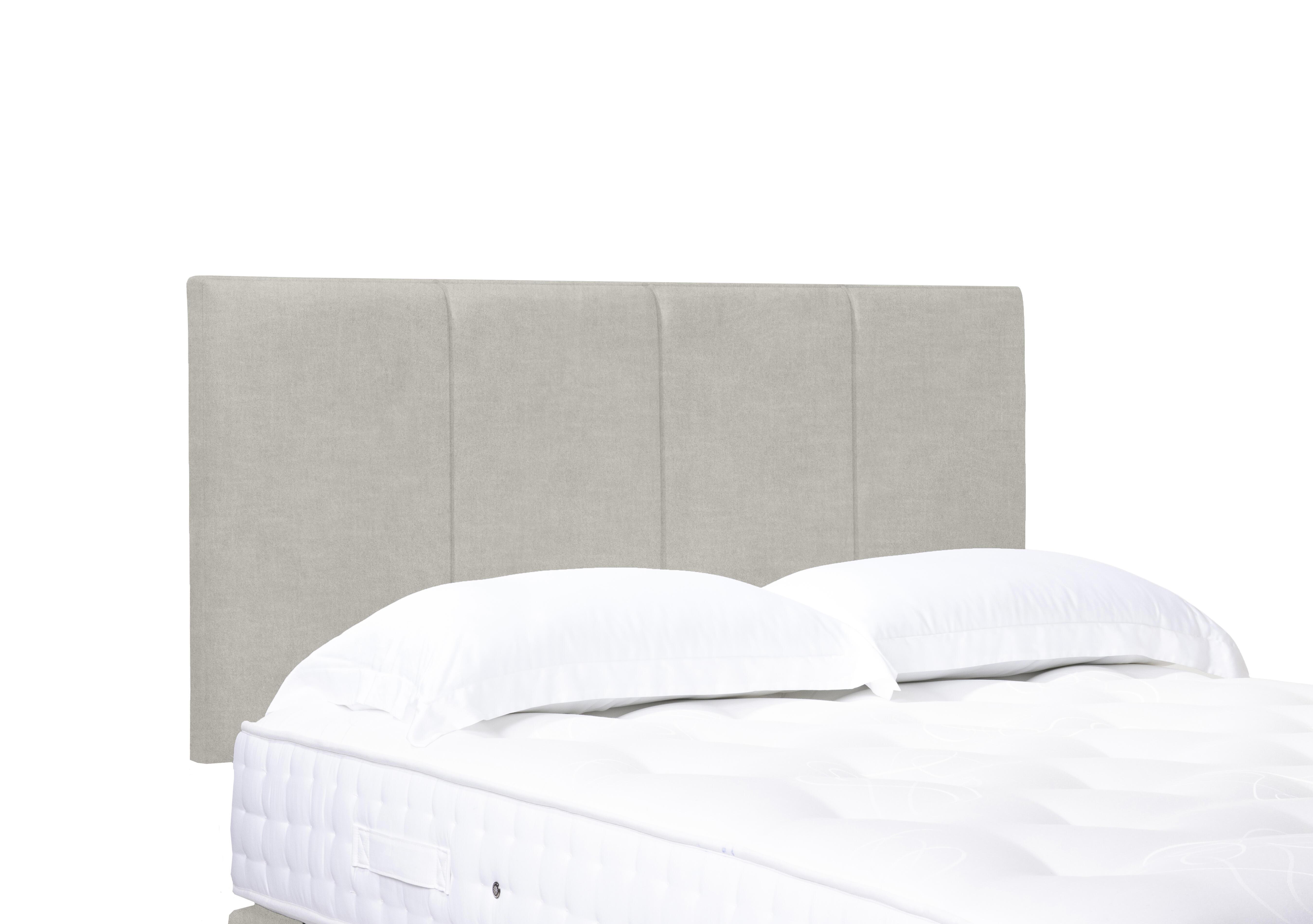 Artisan Collection Linear Standard Strutted Headboard in Queens Oat on Furniture Village