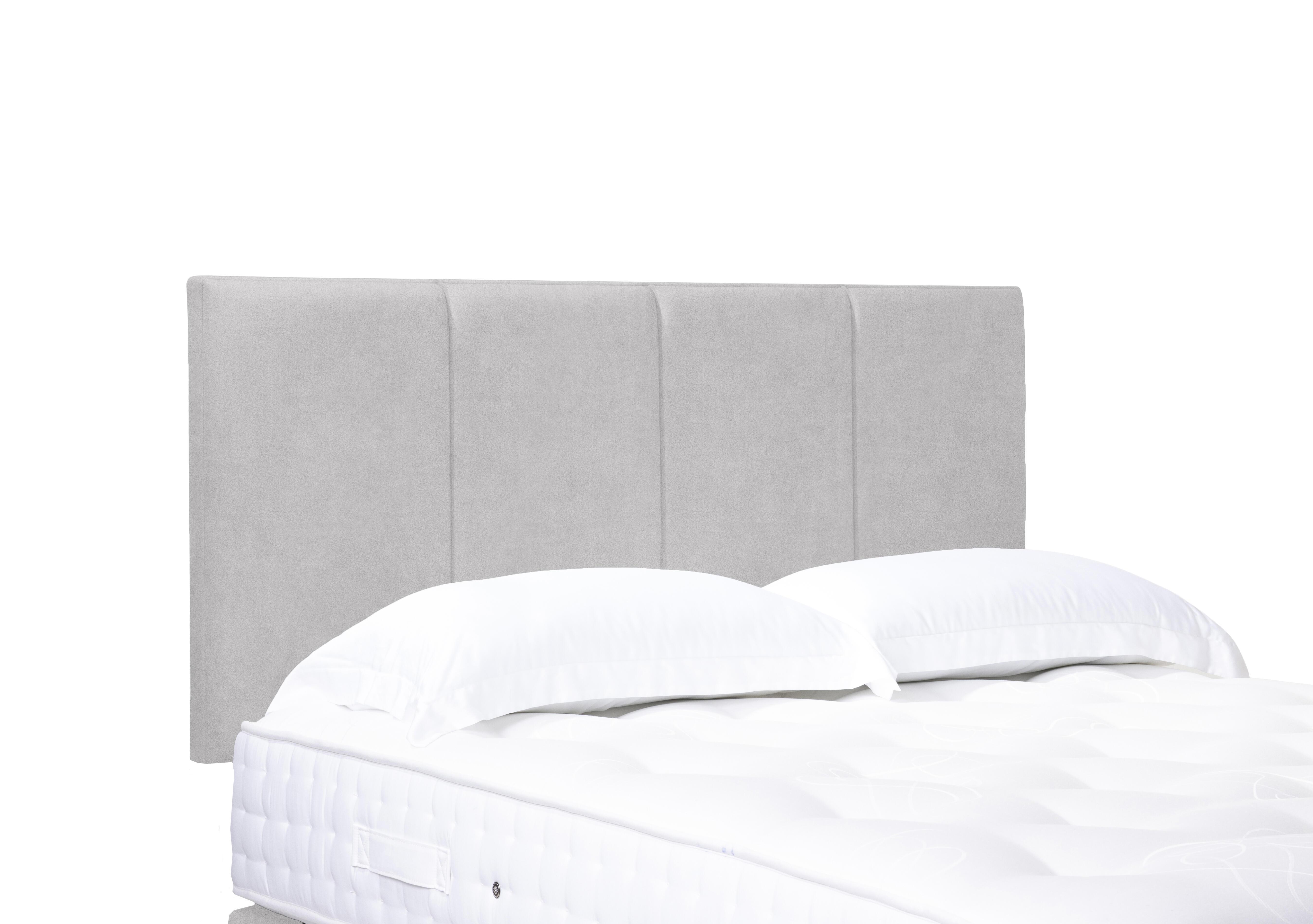 Artisan Collection Linear Standard Strutted Headboard in Queens Pebble on Furniture Village