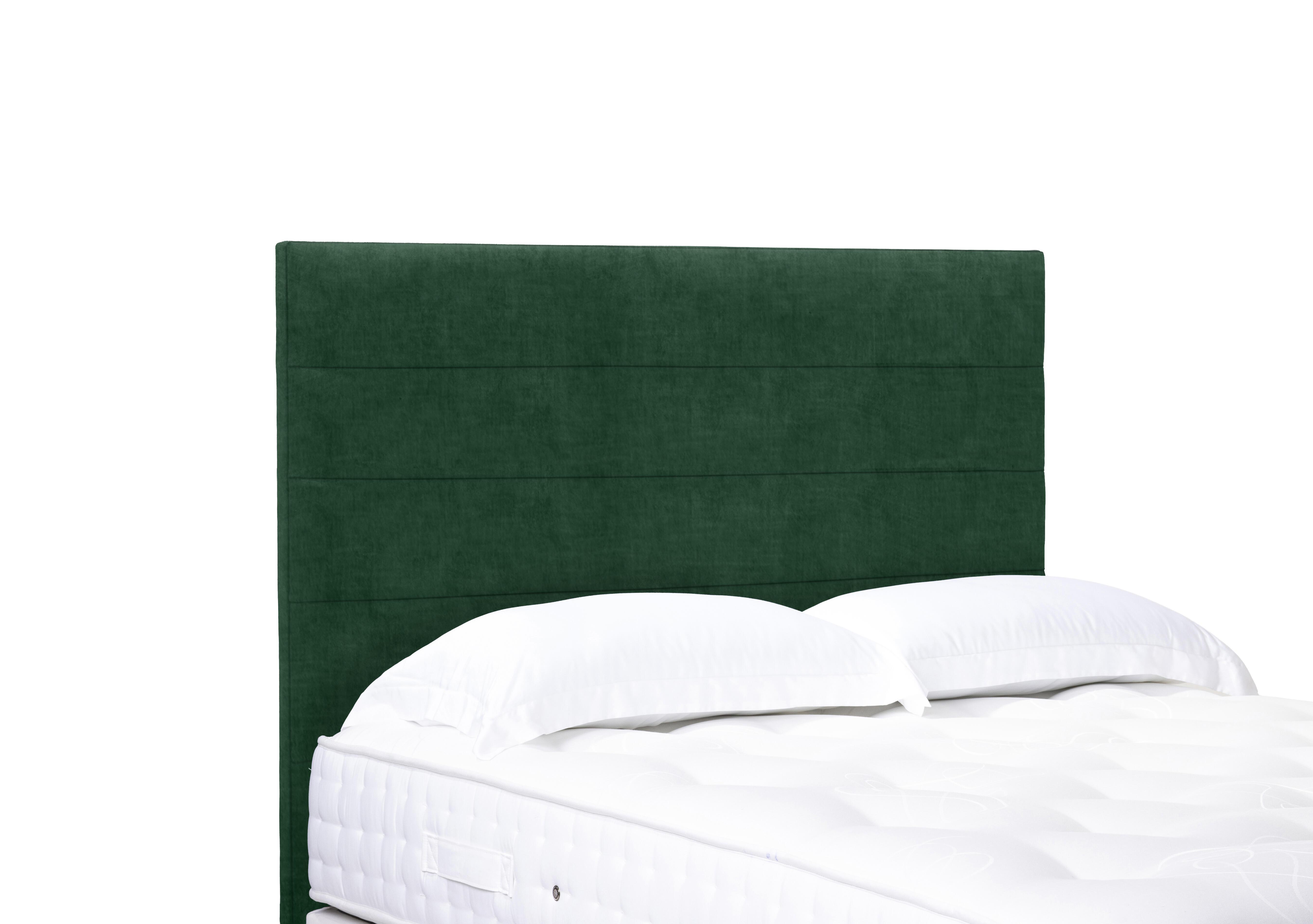 Natsu High Floor Standing Headboard in 502 Tormaline Green on Furniture Village