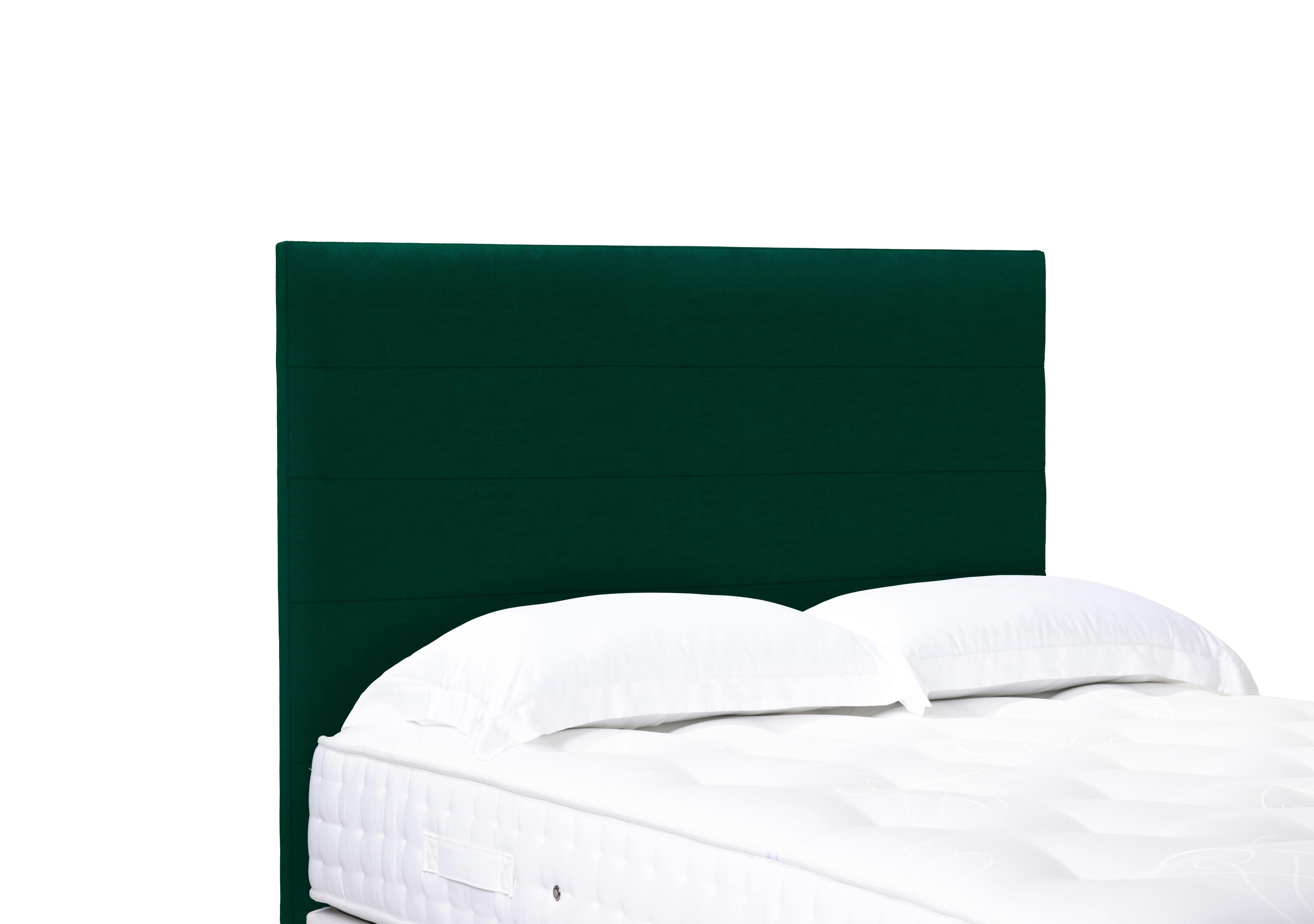 Artisan Collection Natsu High Floor Standing Headboard in Plush Emerald on Furniture Village