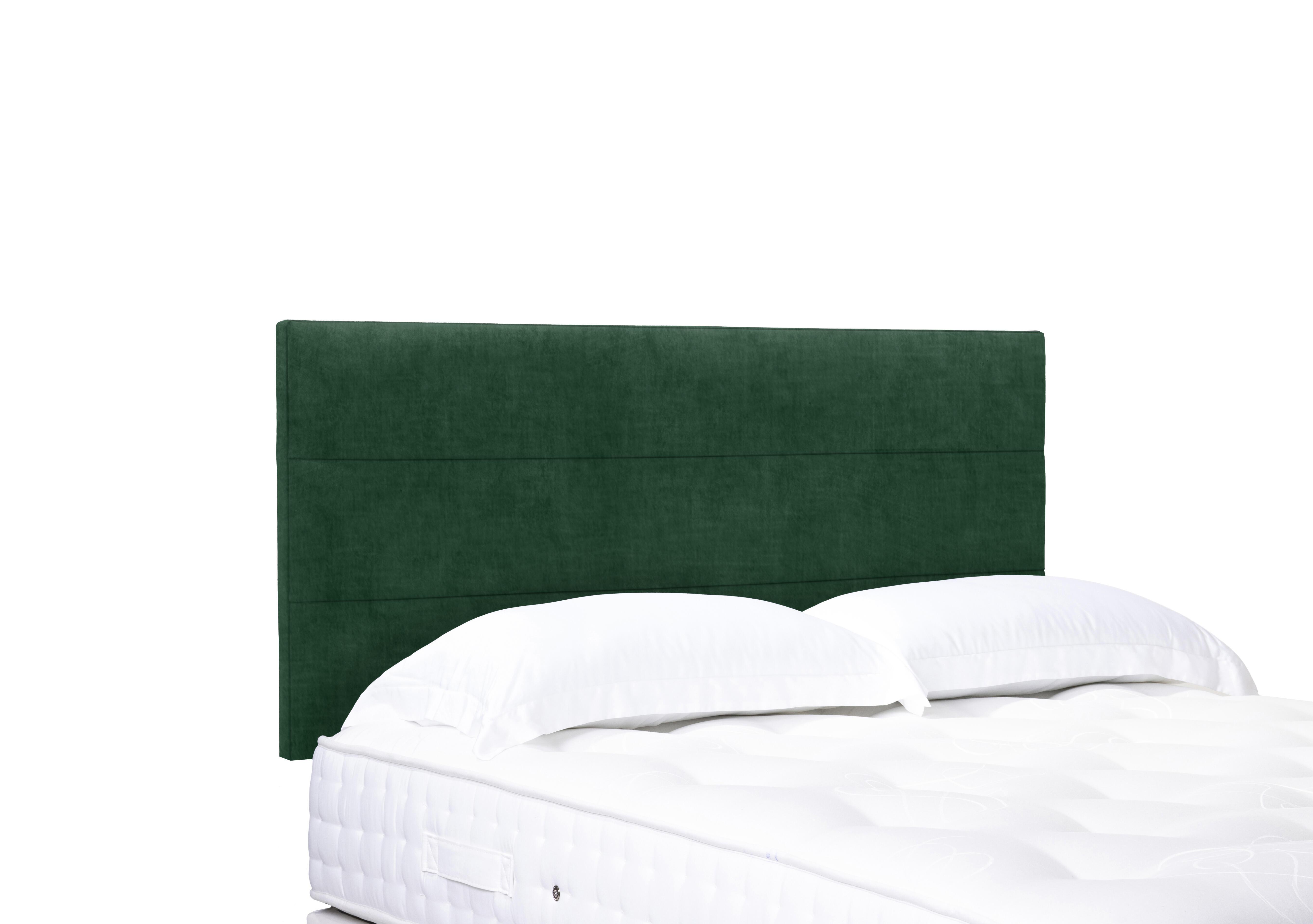 Natsu Standard Strutted Headboard in 502 Tormaline Green on Furniture Village