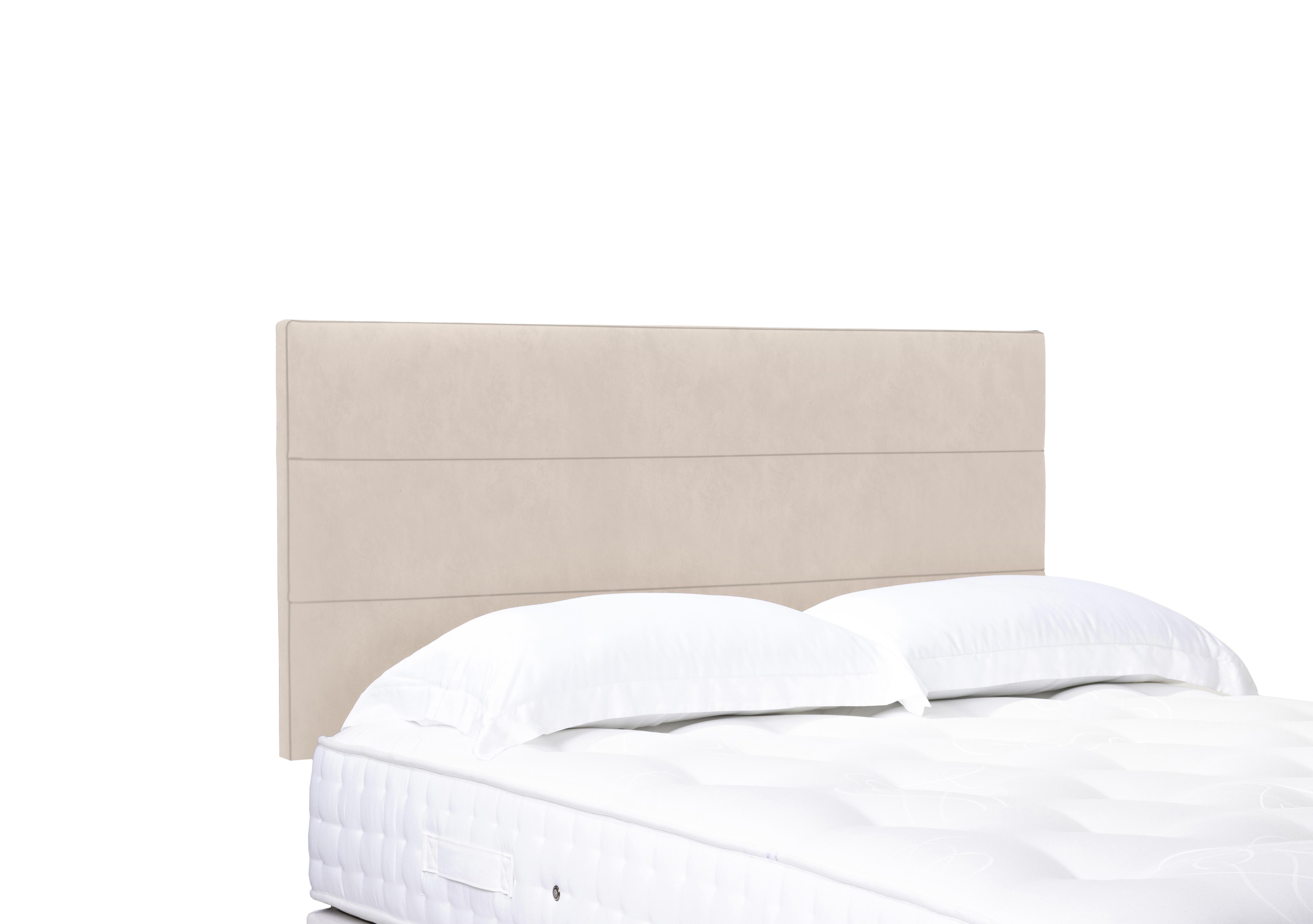 Natsu Standard Strutted Headboard in 901 Sandstone Pearl on Furniture Village