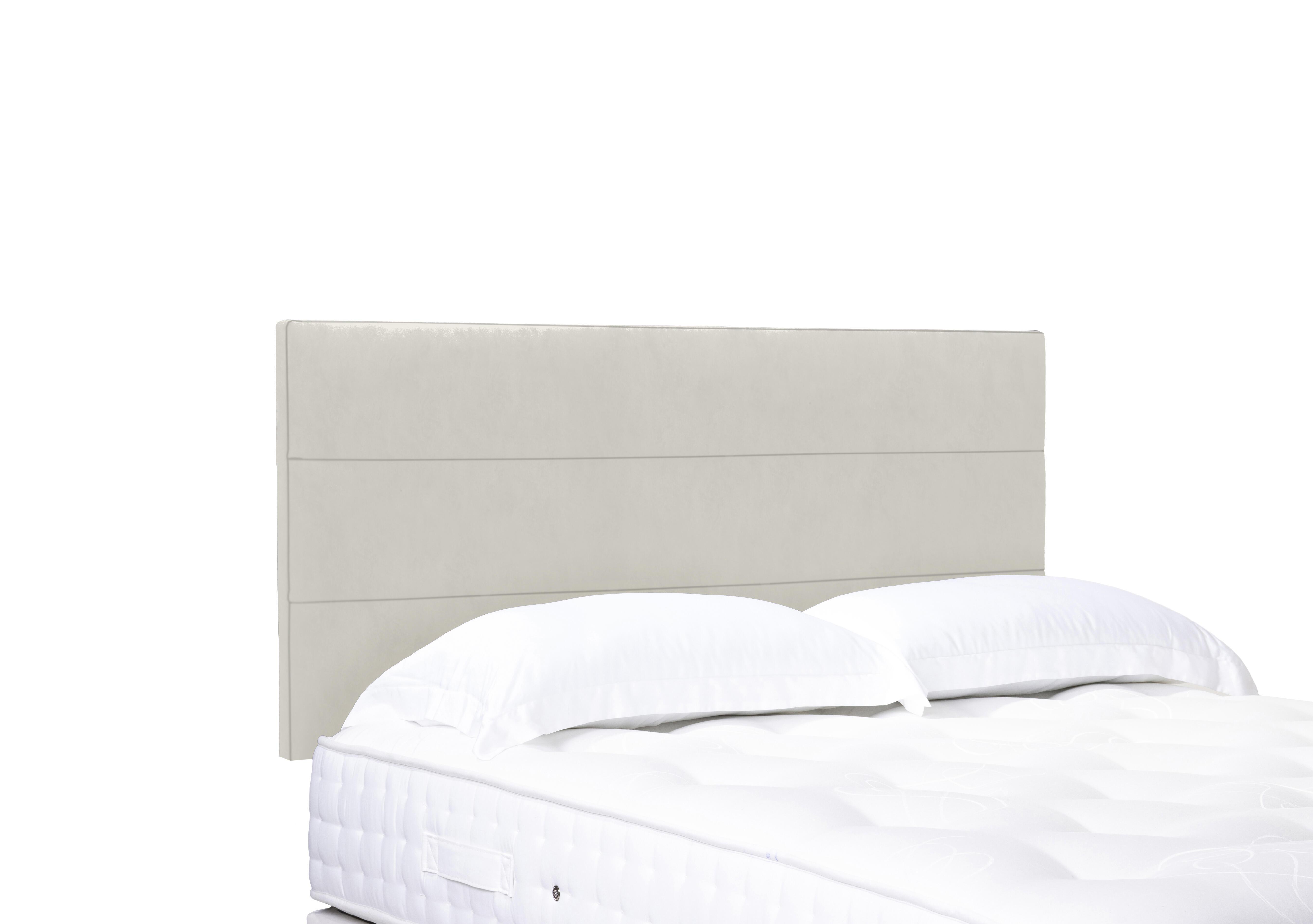 Artisan Collection Natsu Standard Strutted Headboard in Aston Linen on Furniture Village