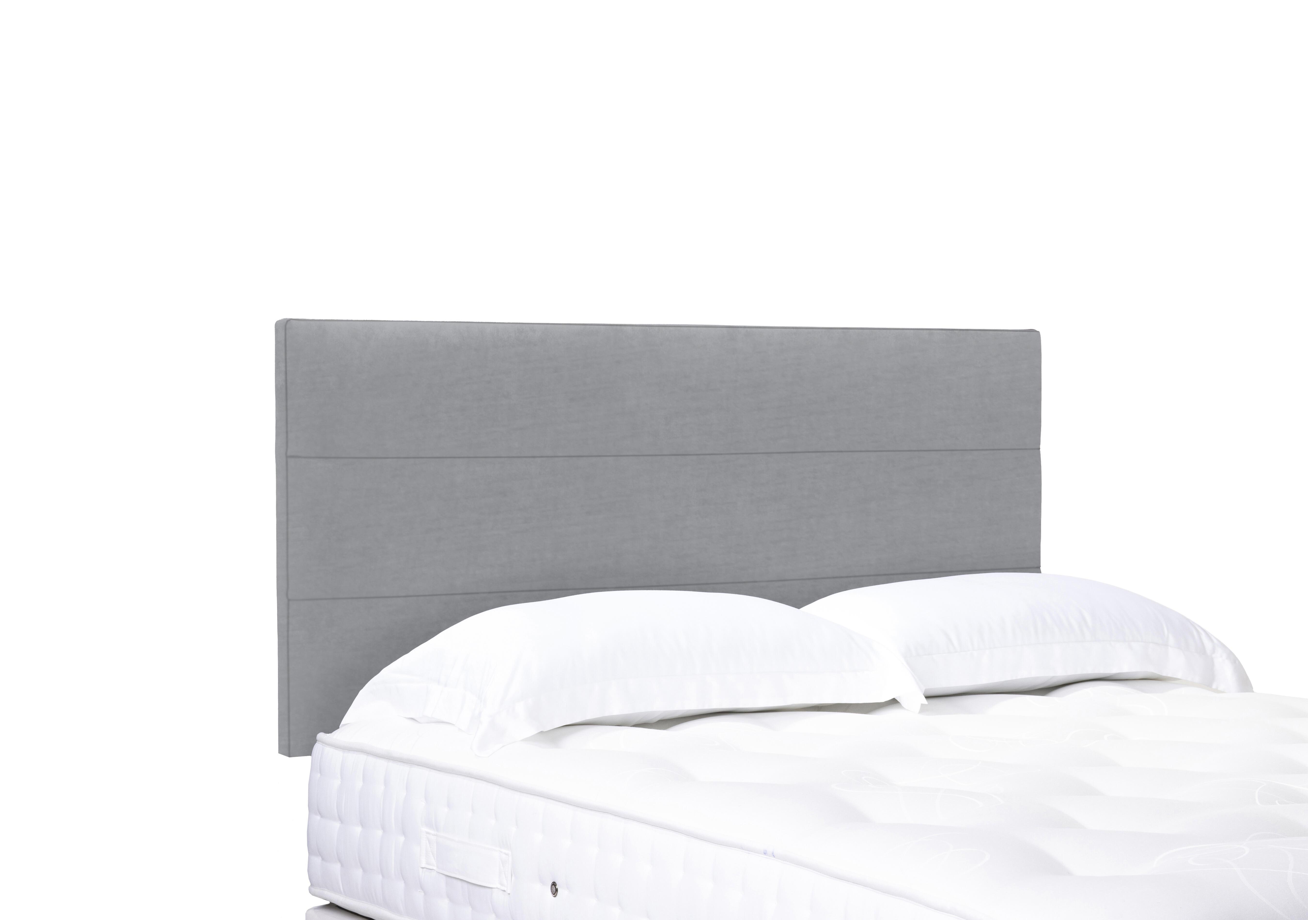 Natsu Standard Strutted Headboard in Aston Silver on Furniture Village