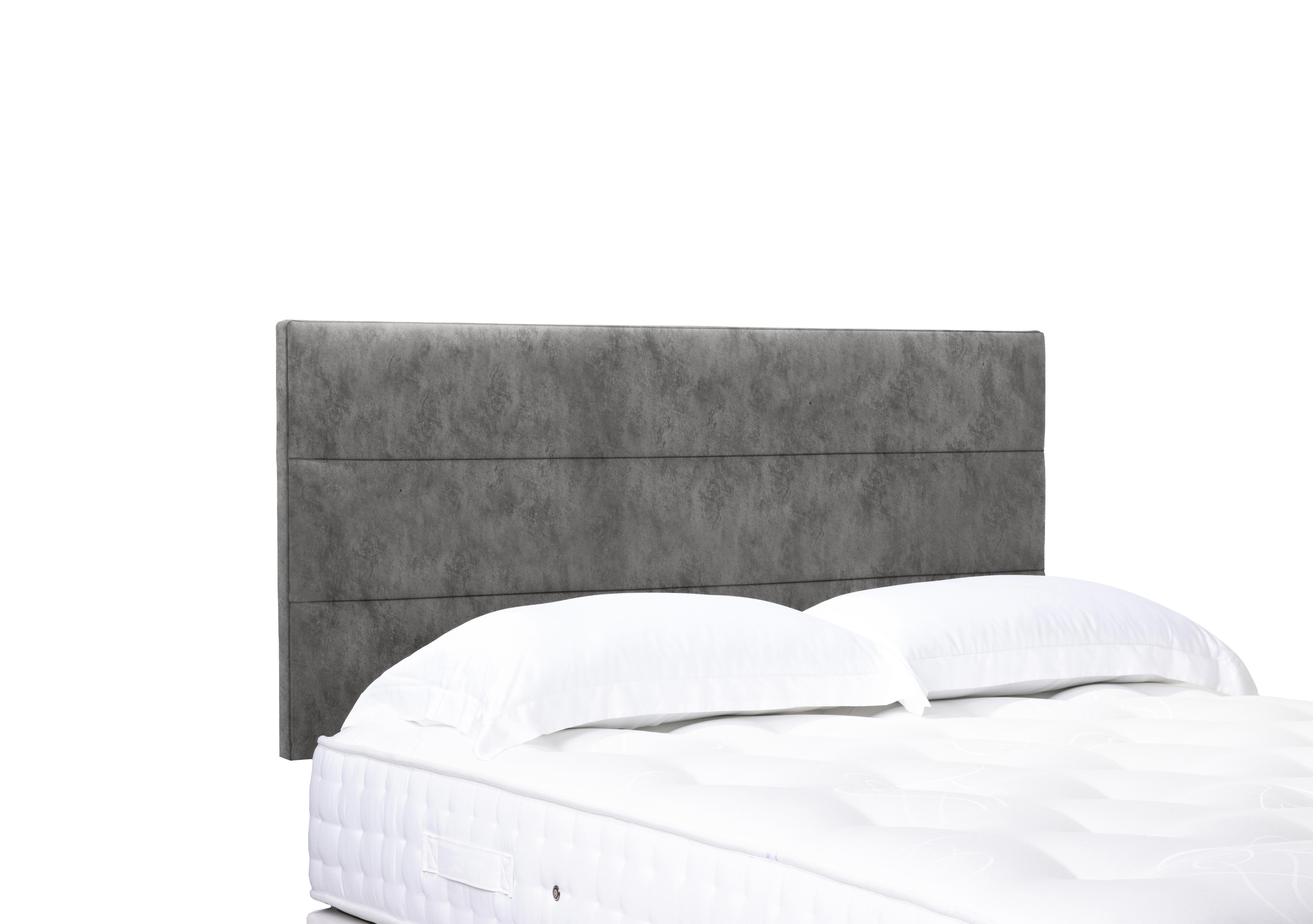 Artisan Collection Natsu Standard Strutted Headboard in Daytona Pebble on Furniture Village