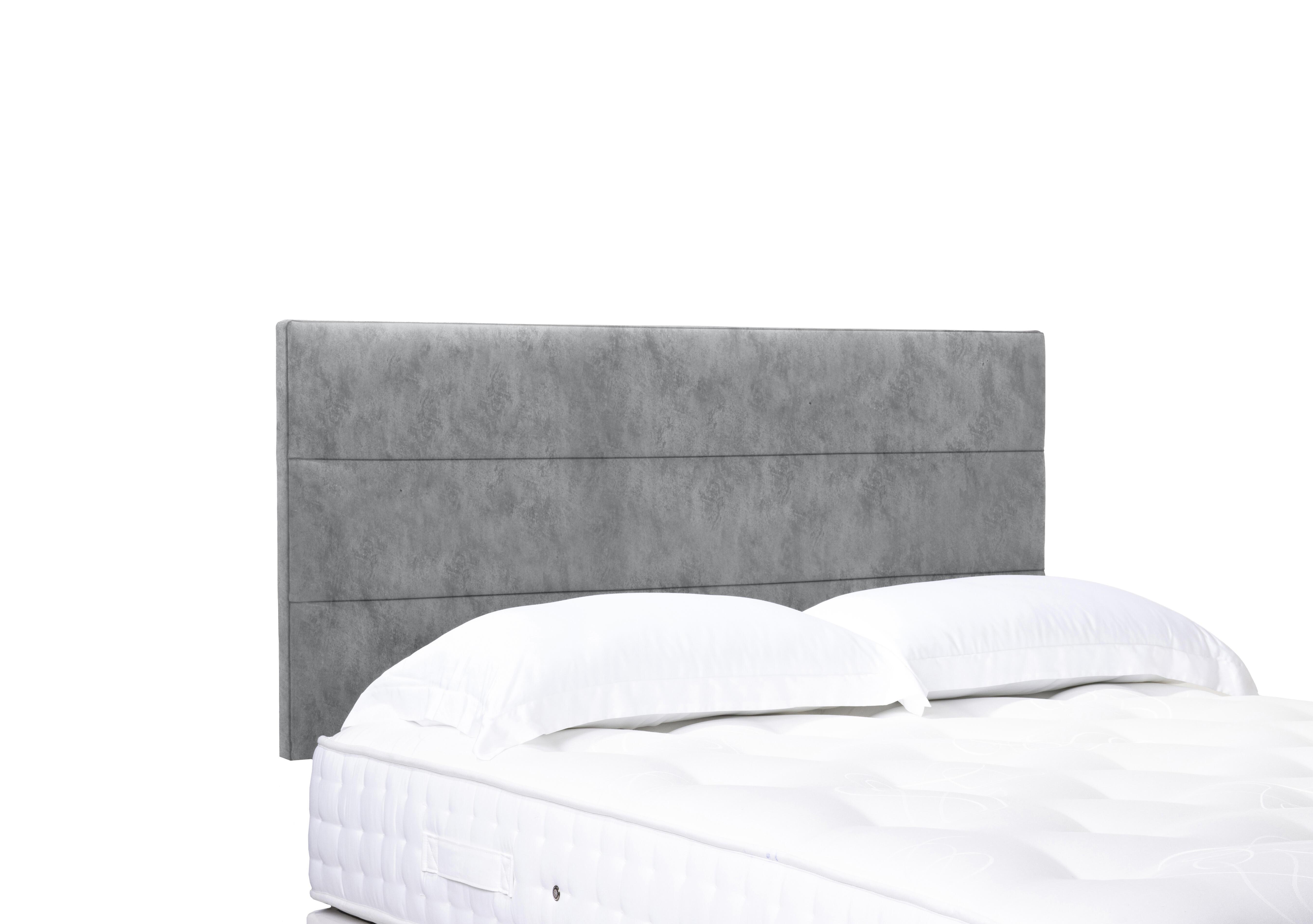 Artisan Collection Natsu Standard Strutted Headboard in Daytona Silver on Furniture Village