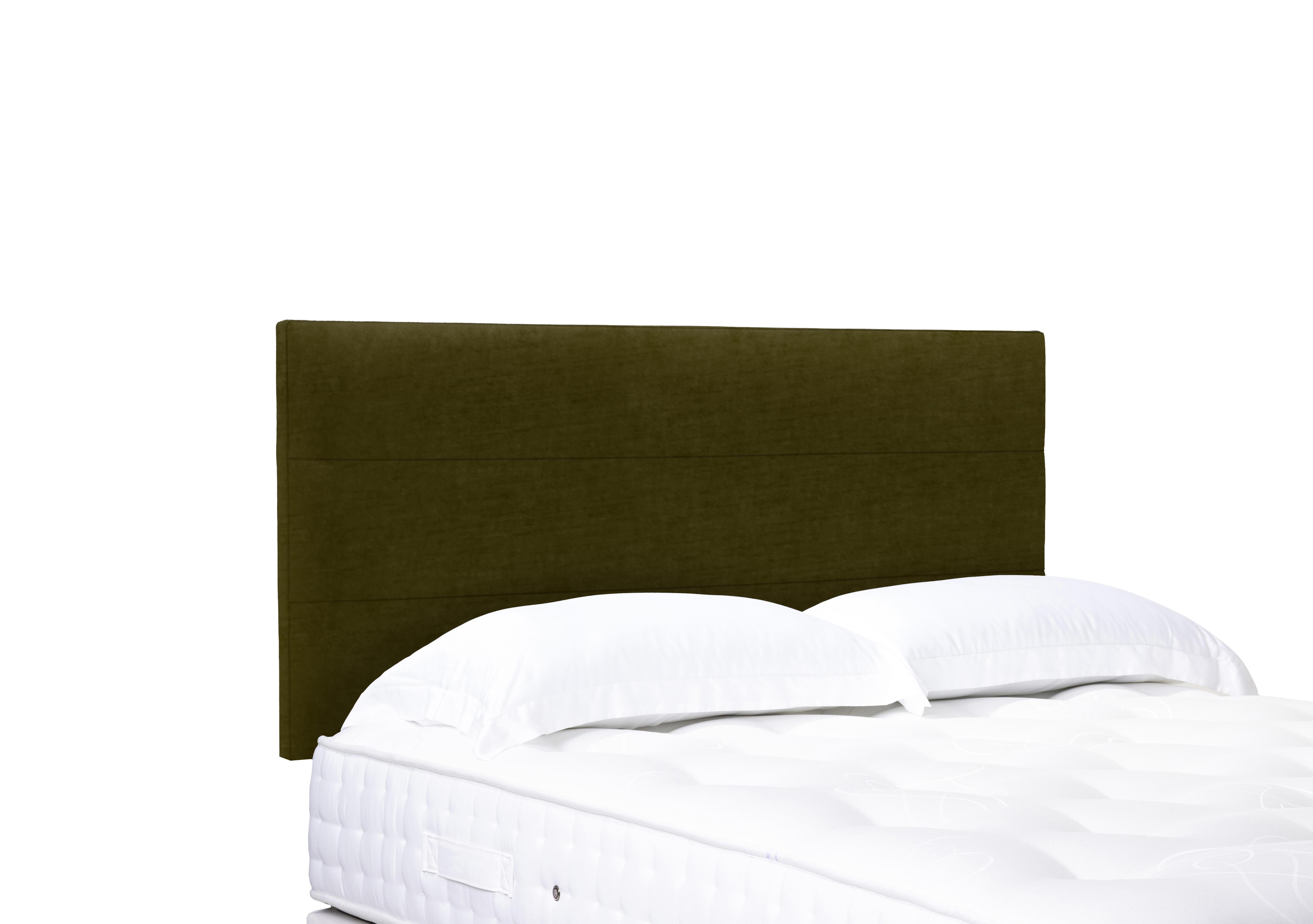 Artisan Collection Natsu Standard Strutted Headboard in Milan Khaki on Furniture Village