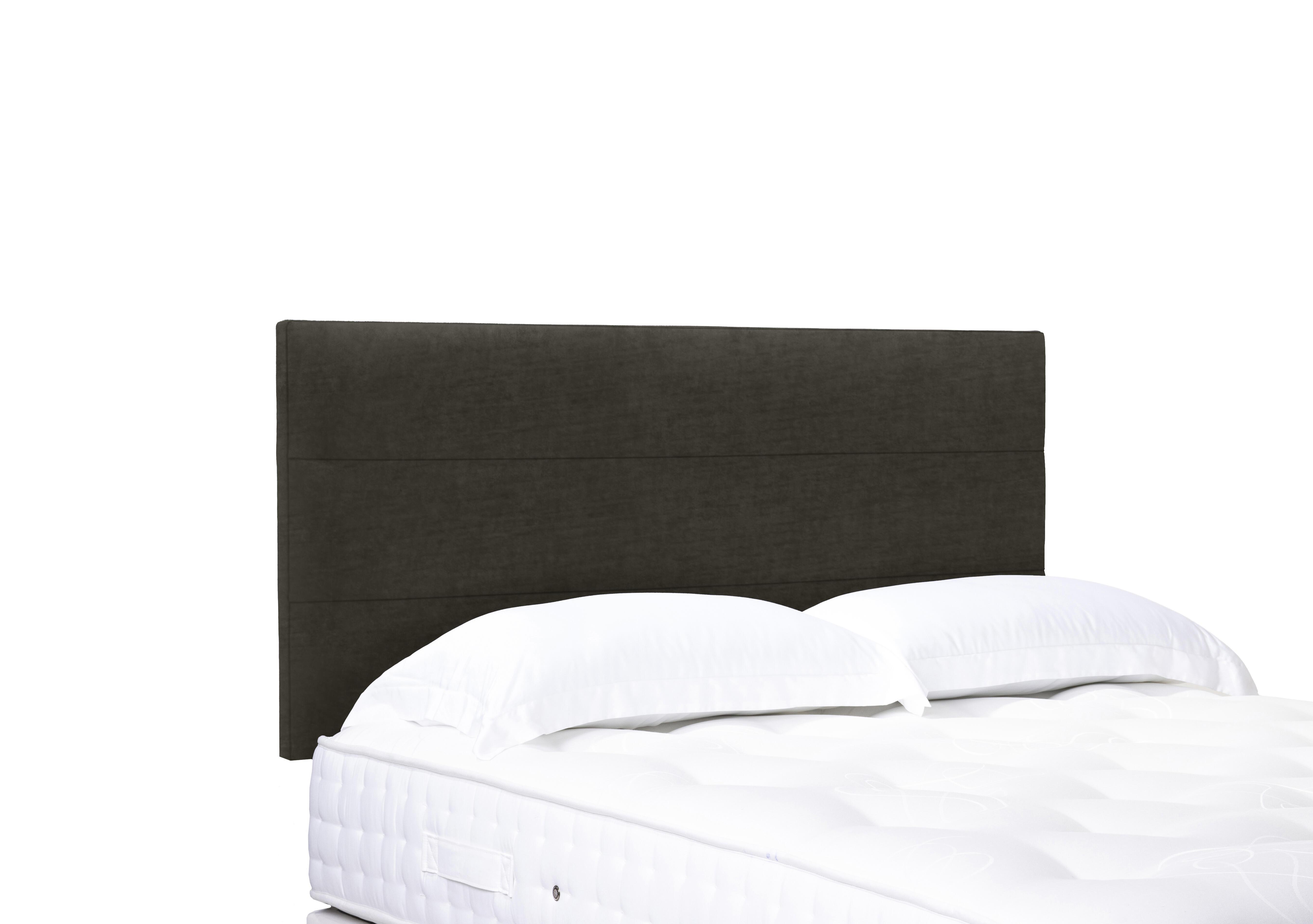 Artisan Collection Natsu Standard Strutted Headboard in Milan Thunder on Furniture Village