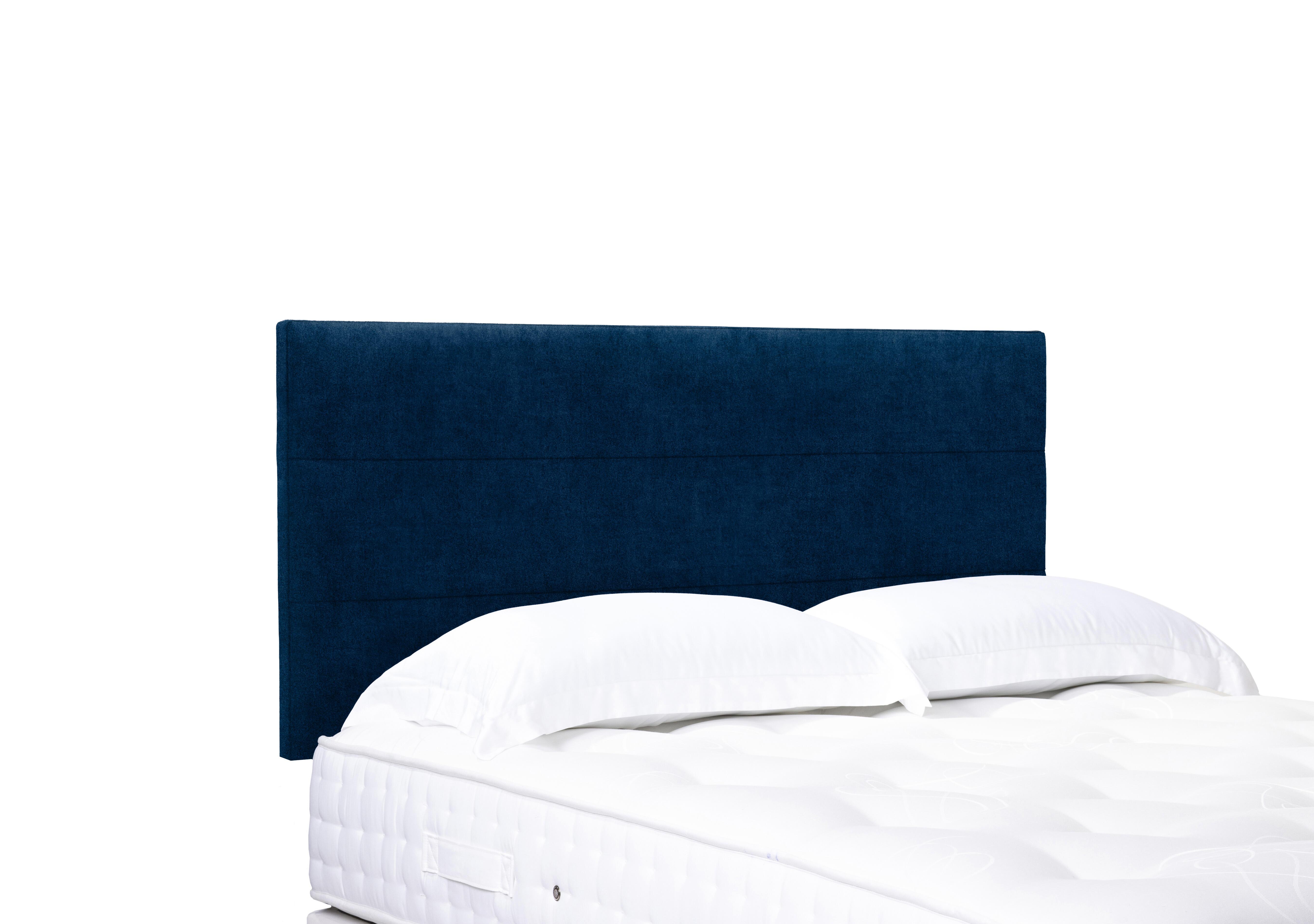 Artisan Collection Natsu Standard Strutted Headboard in Plain Sapphire on Furniture Village