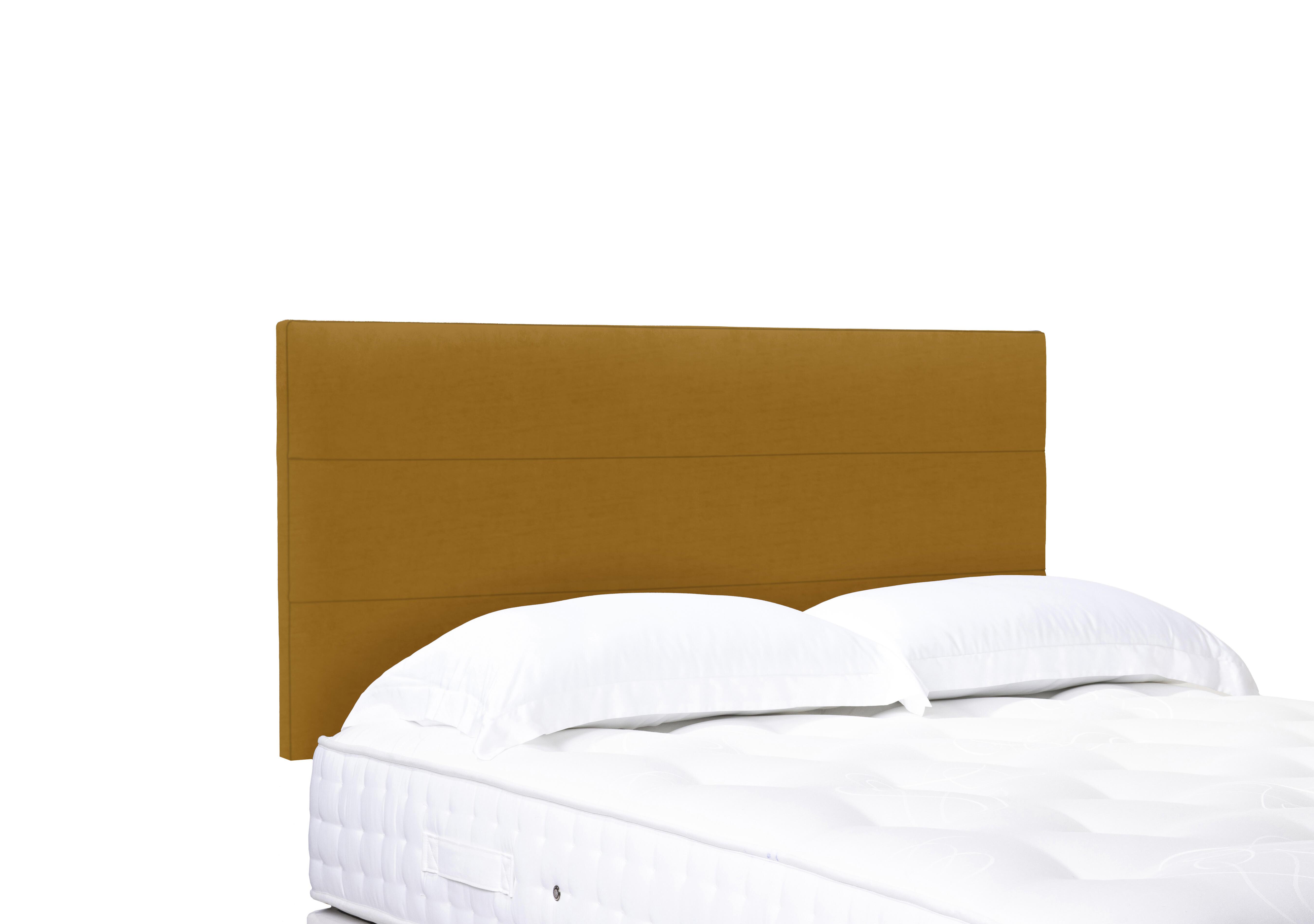 Natsu Standard Strutted Headboard in Plush Corn on Furniture Village