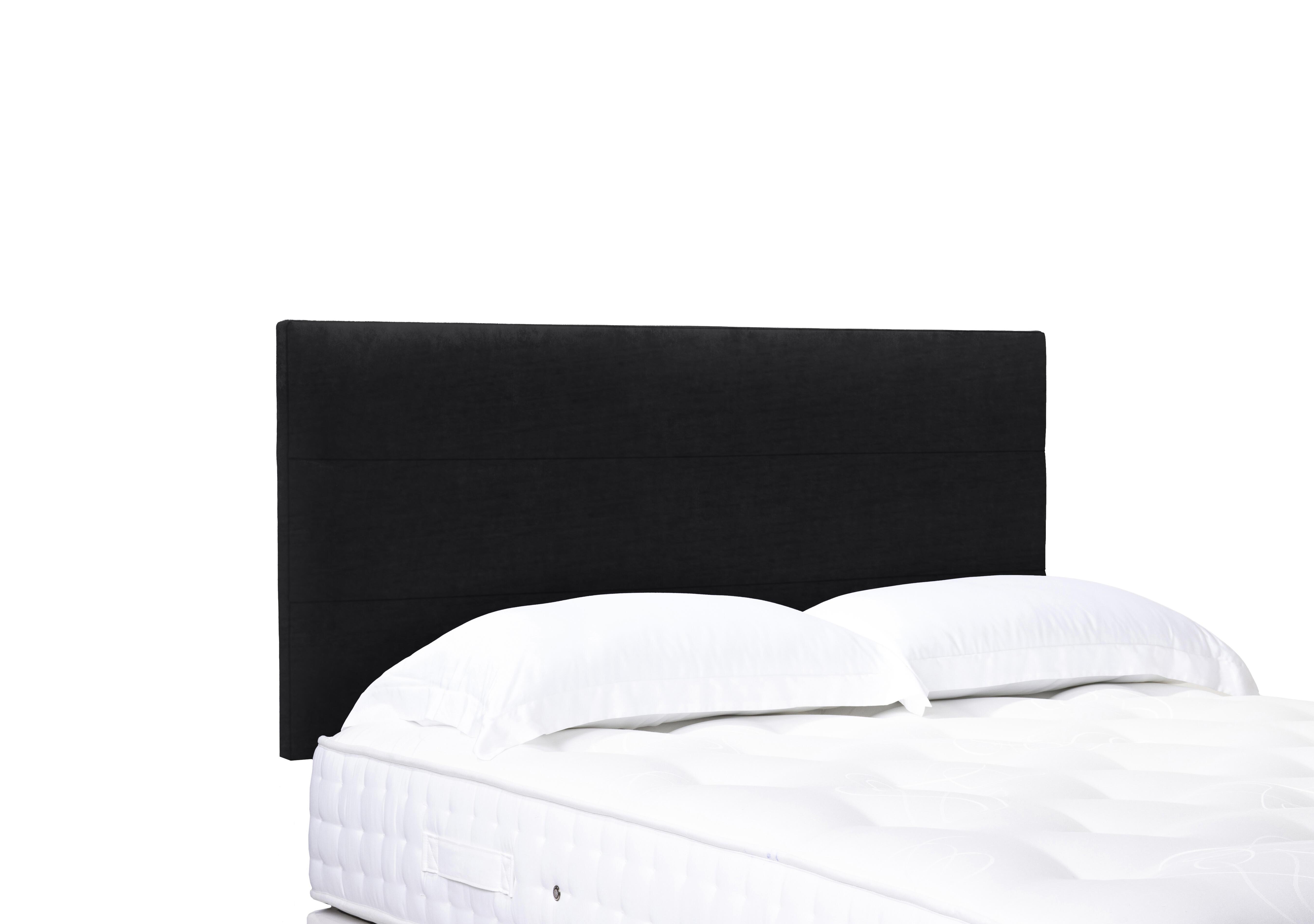 Artisan Collection Natsu Standard Strutted Headboard in Plush Ebony on Furniture Village