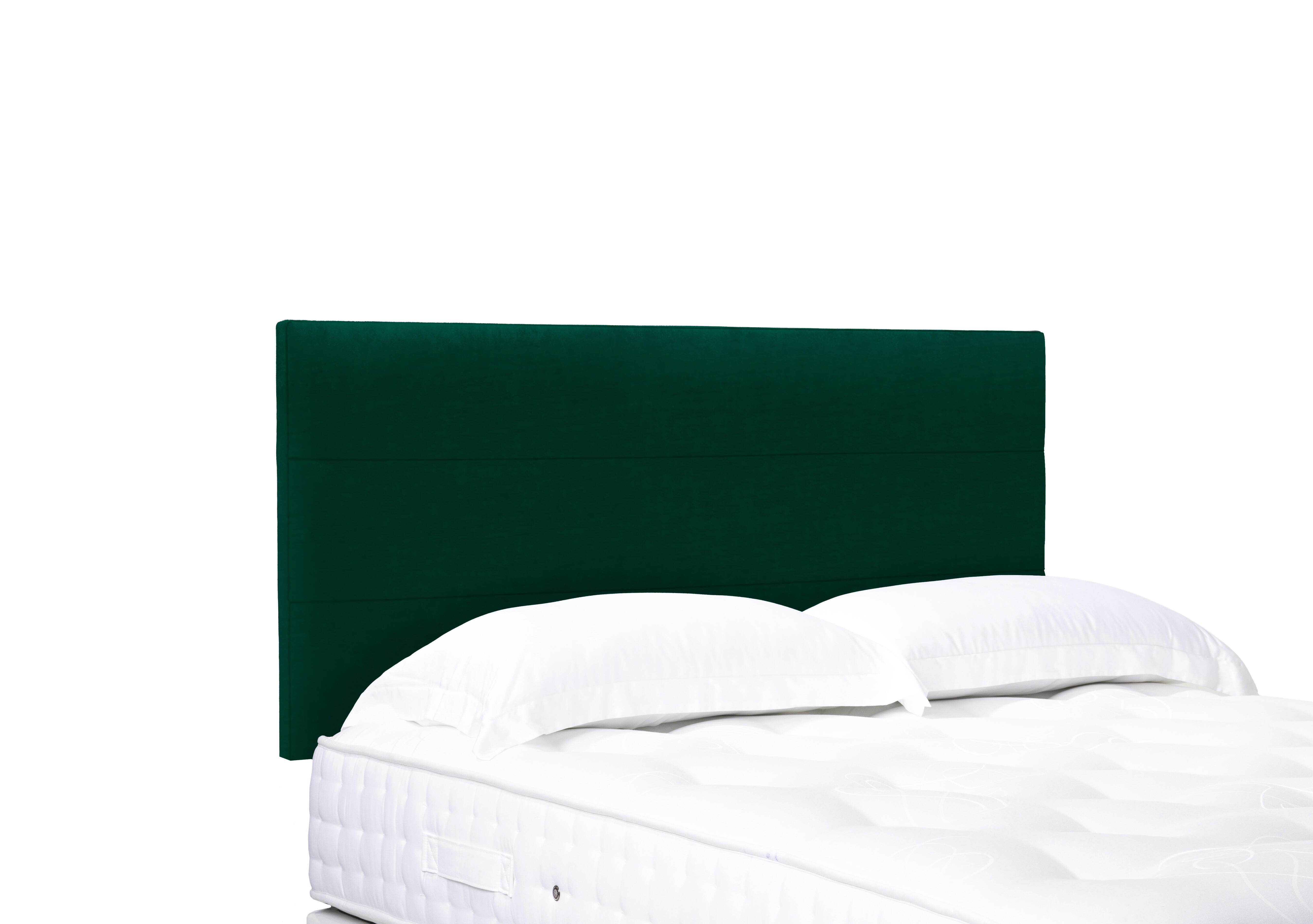 Artisan Collection Natsu Standard Strutted Headboard in Plush Emerald on Furniture Village