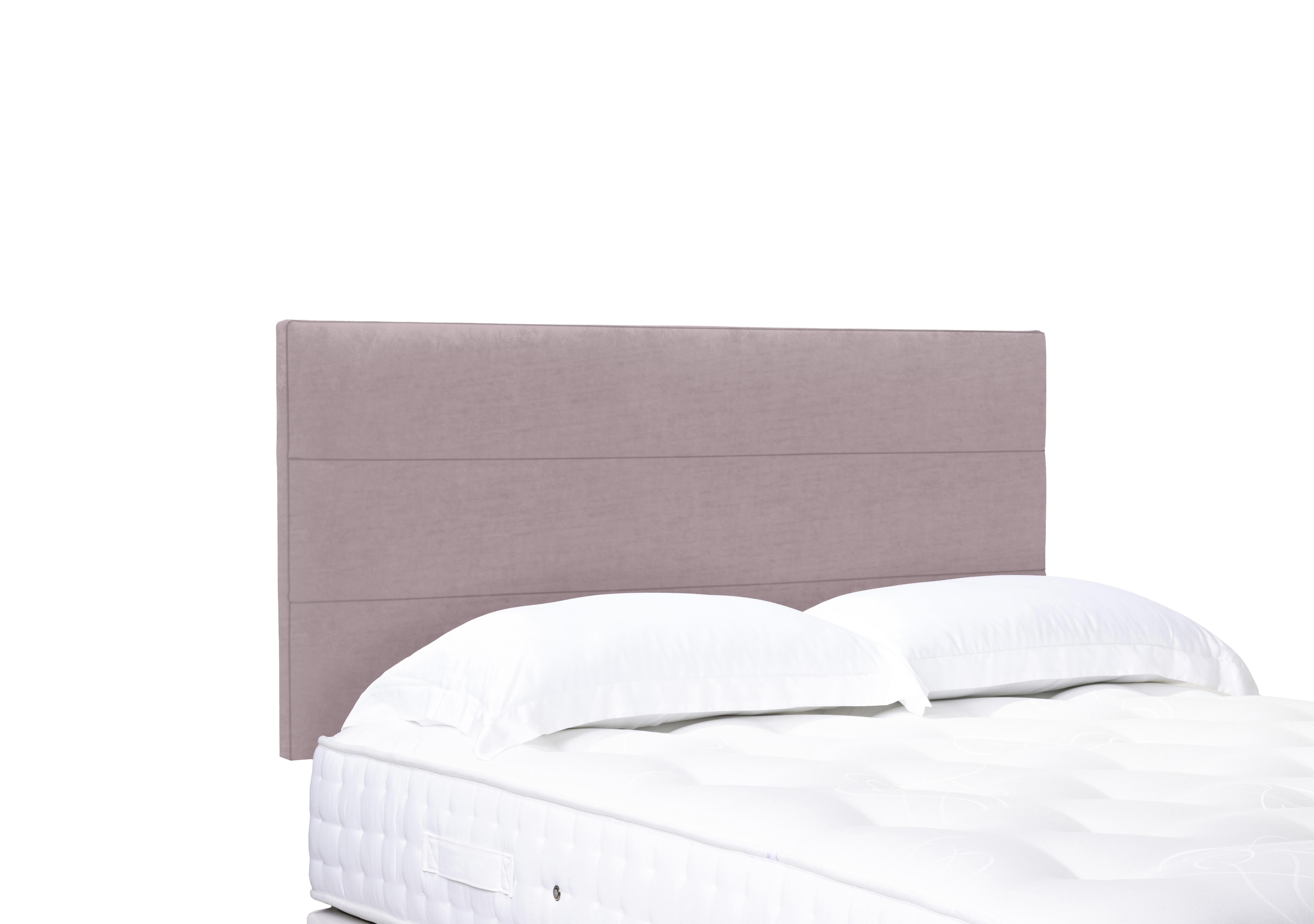 Natsu Standard Strutted Headboard in Plush Lilac on Furniture Village