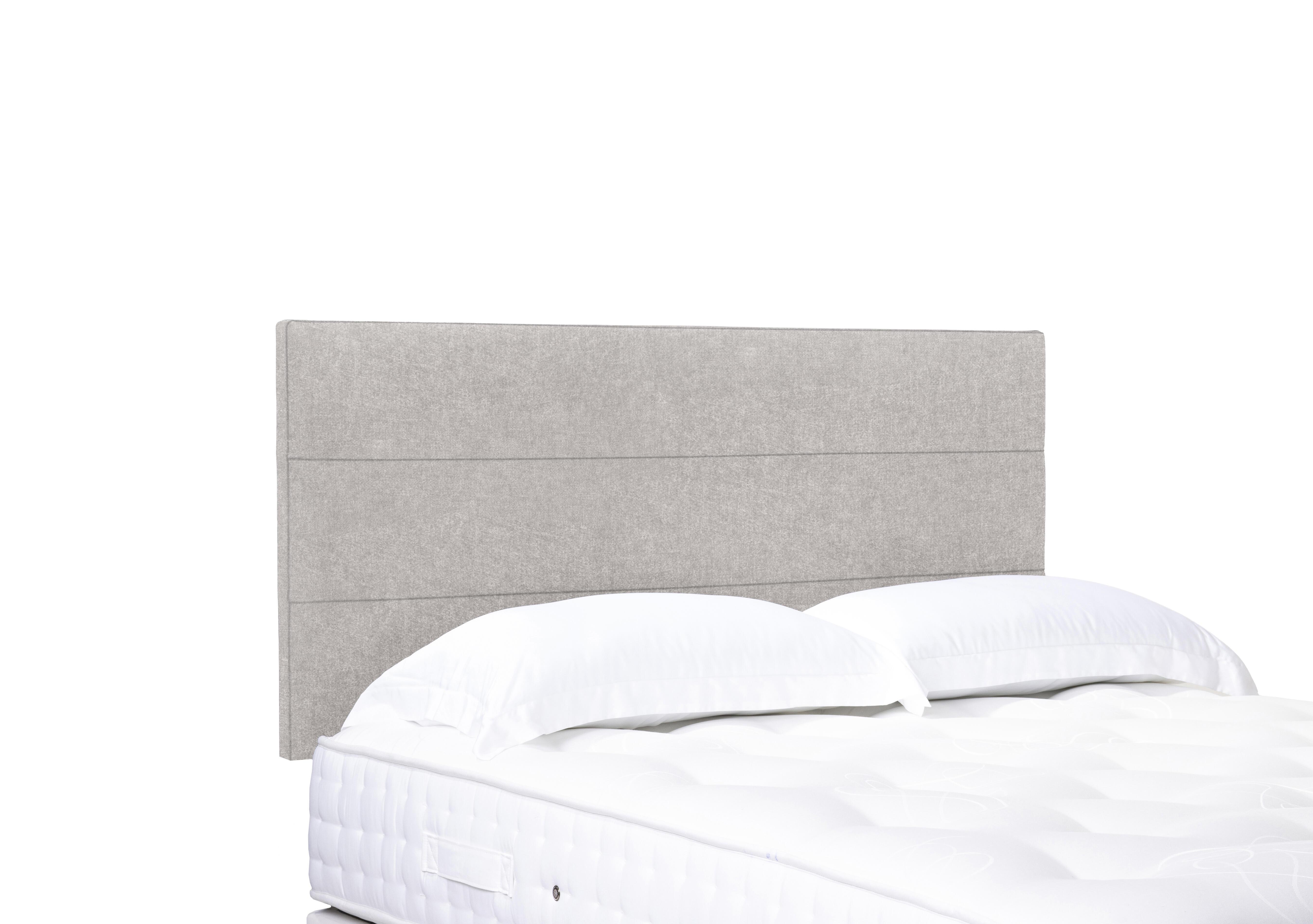 Artisan Collection Natsu Standard Strutted Headboard in Tweed Stone on Furniture Village