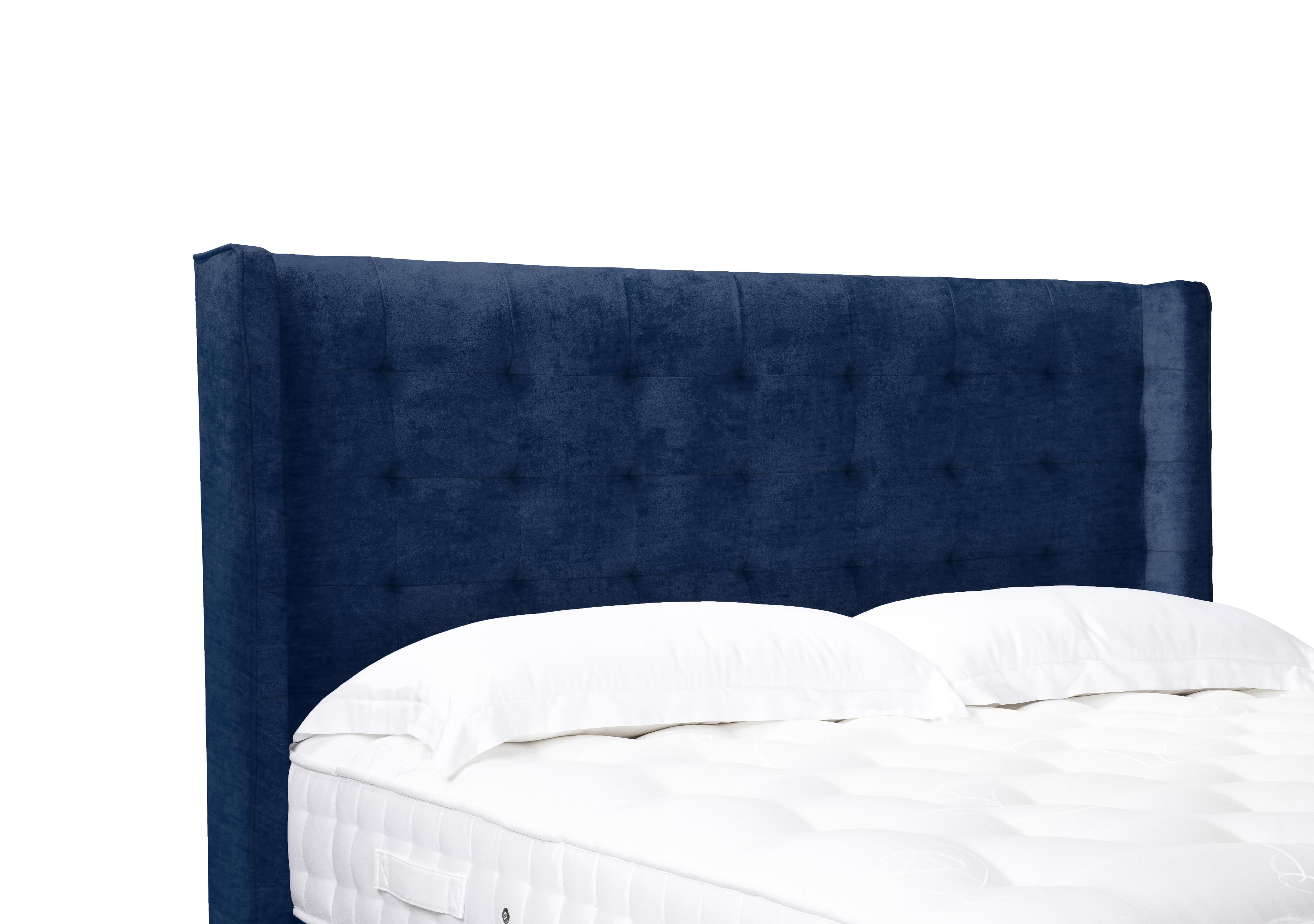 Artisan Collection Onyx High Floor Standing Headboard in Aston Navy on Furniture Village