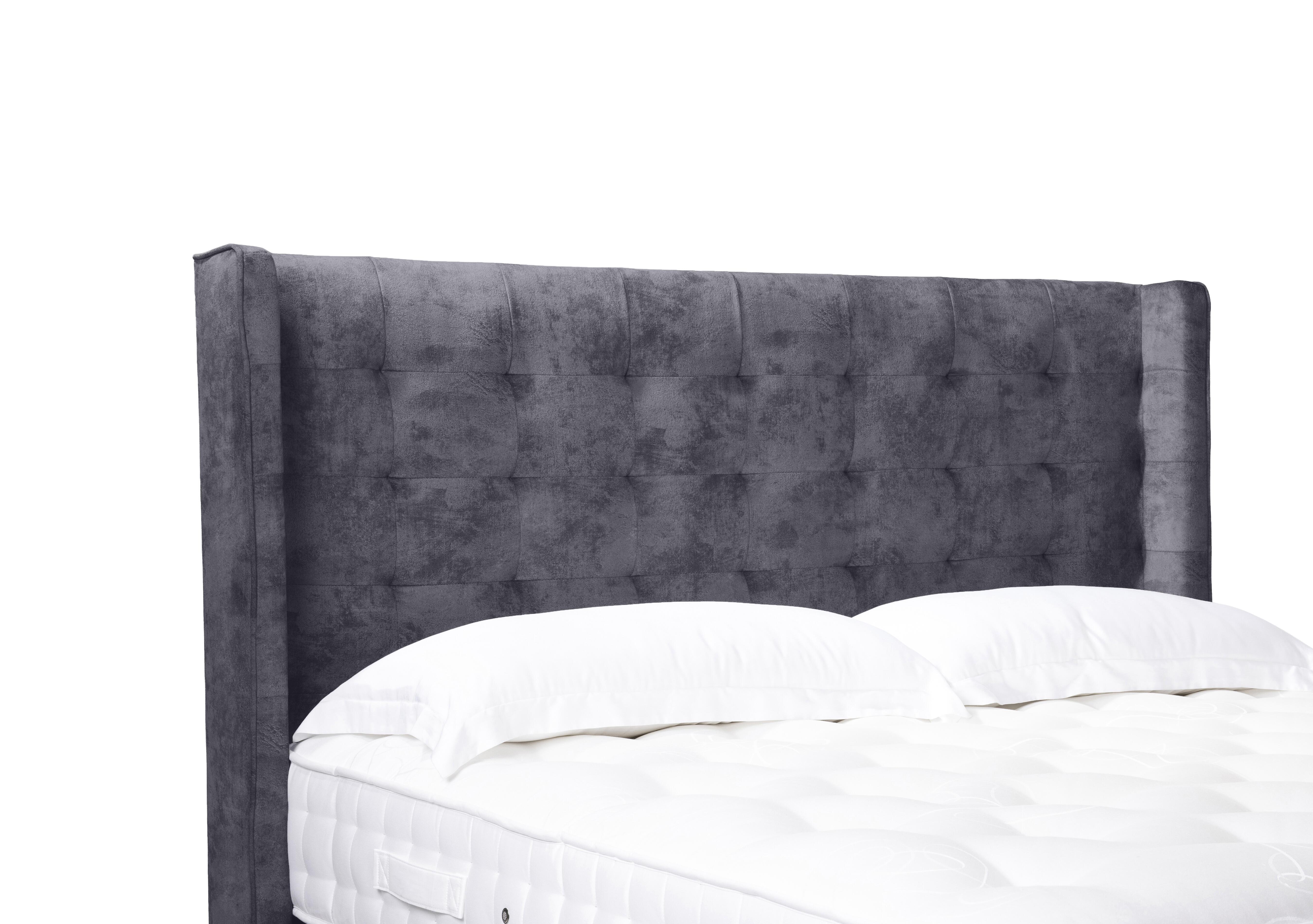 Onyx High Floor Standing Headboard in Daytona Grey on Furniture Village