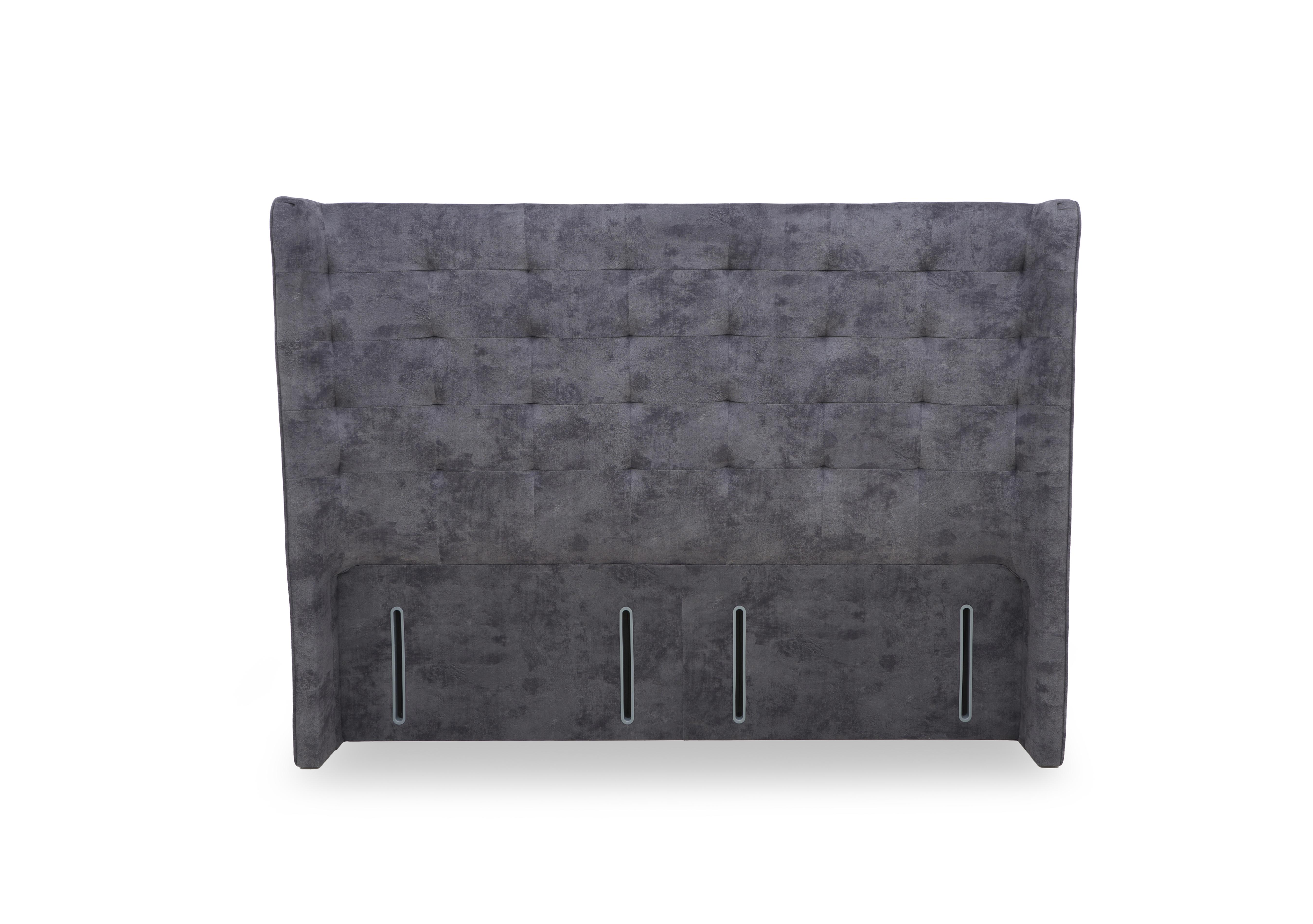 Onyx High Floor Standing Headboard in Daytona Grey on Furniture Village